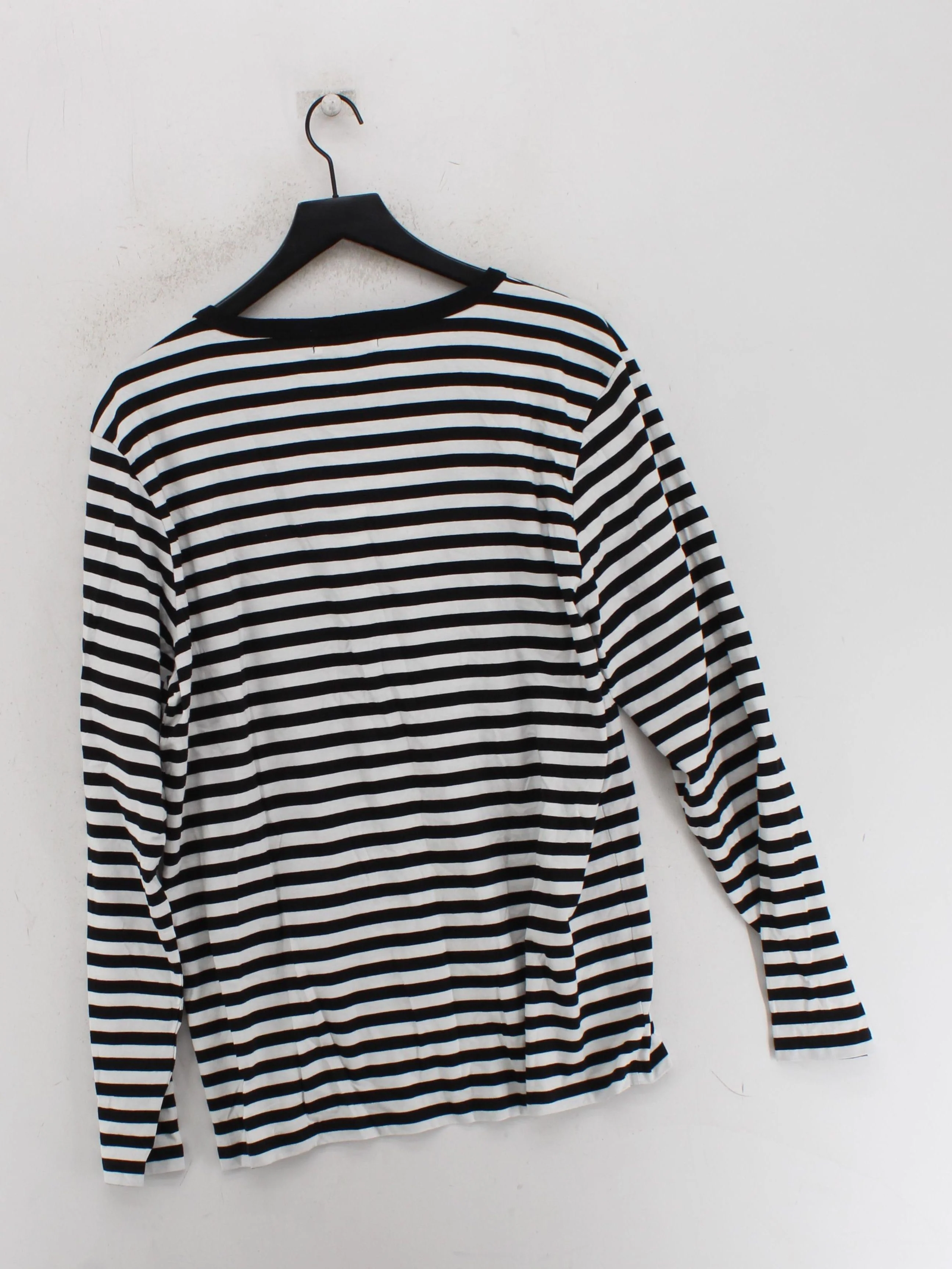 Maison Labiche Men's T-Shirt XL Black Striped 100% Cotton Basic - Image 2