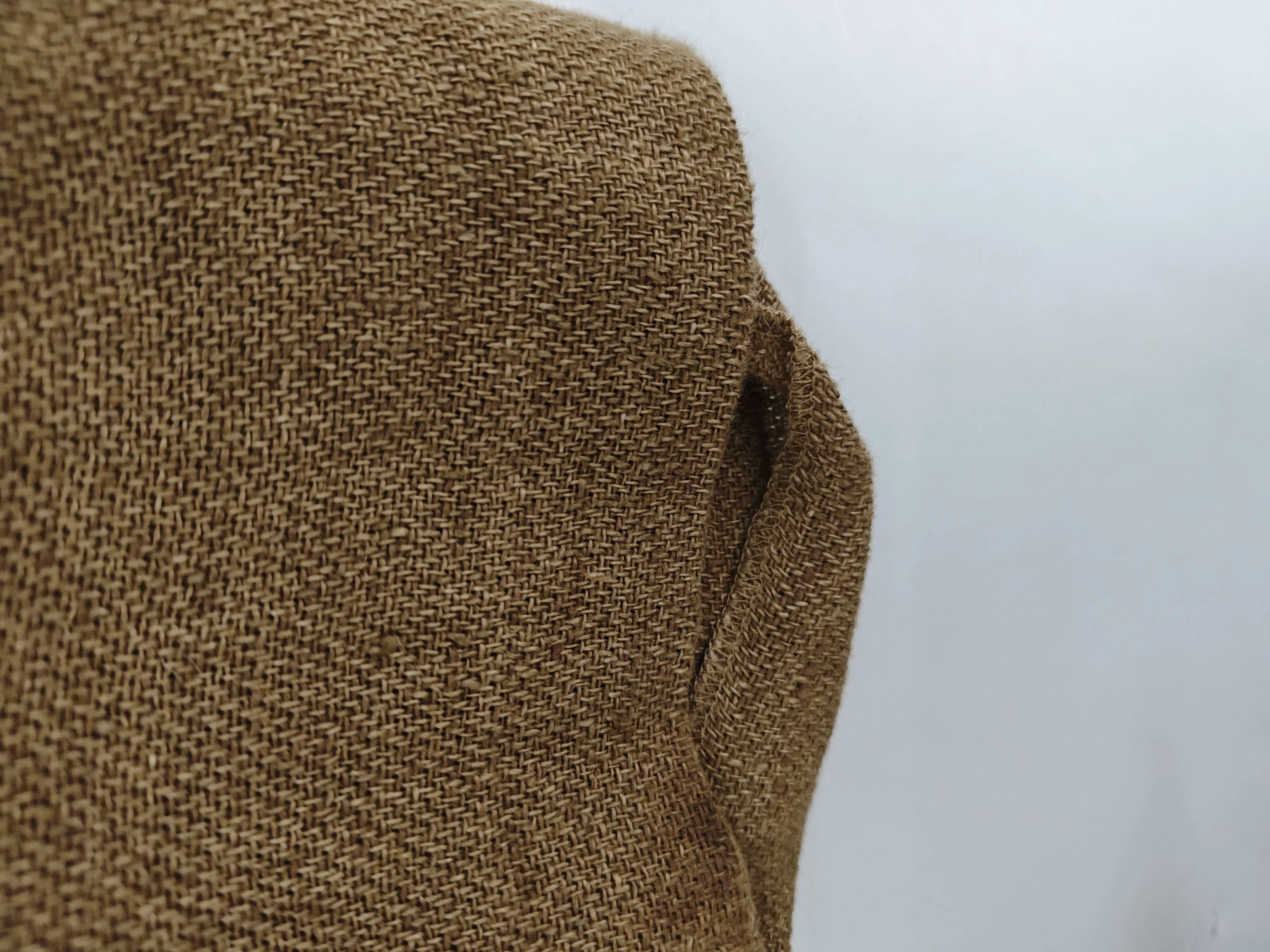 Maje Women's Trousers UK 10 Brown Linen with Cotton Tapered Cropped - Image 5