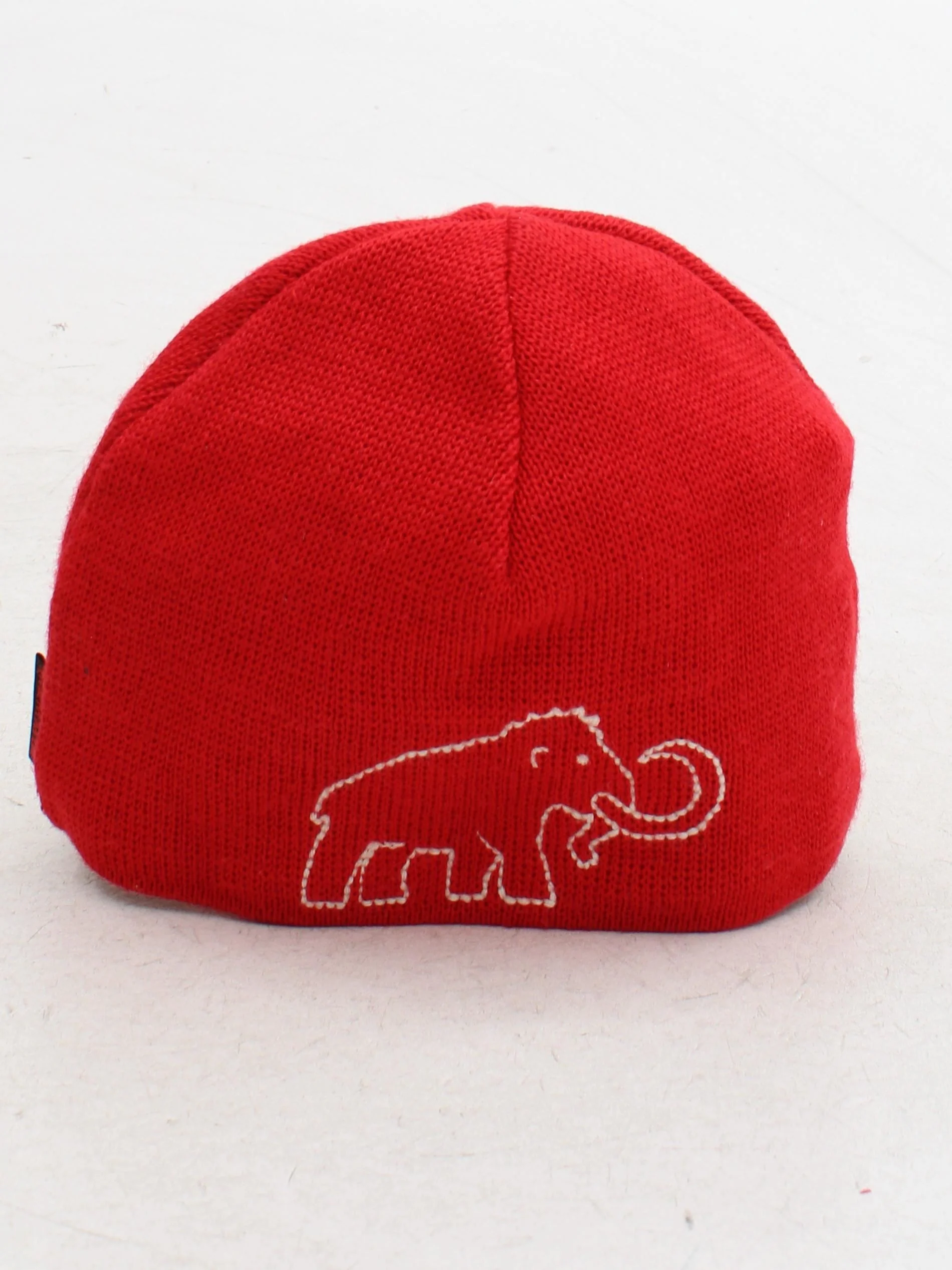 Mammut Men's Hat M Red Wool with Acrylic, Polyester Beanie - Image 2