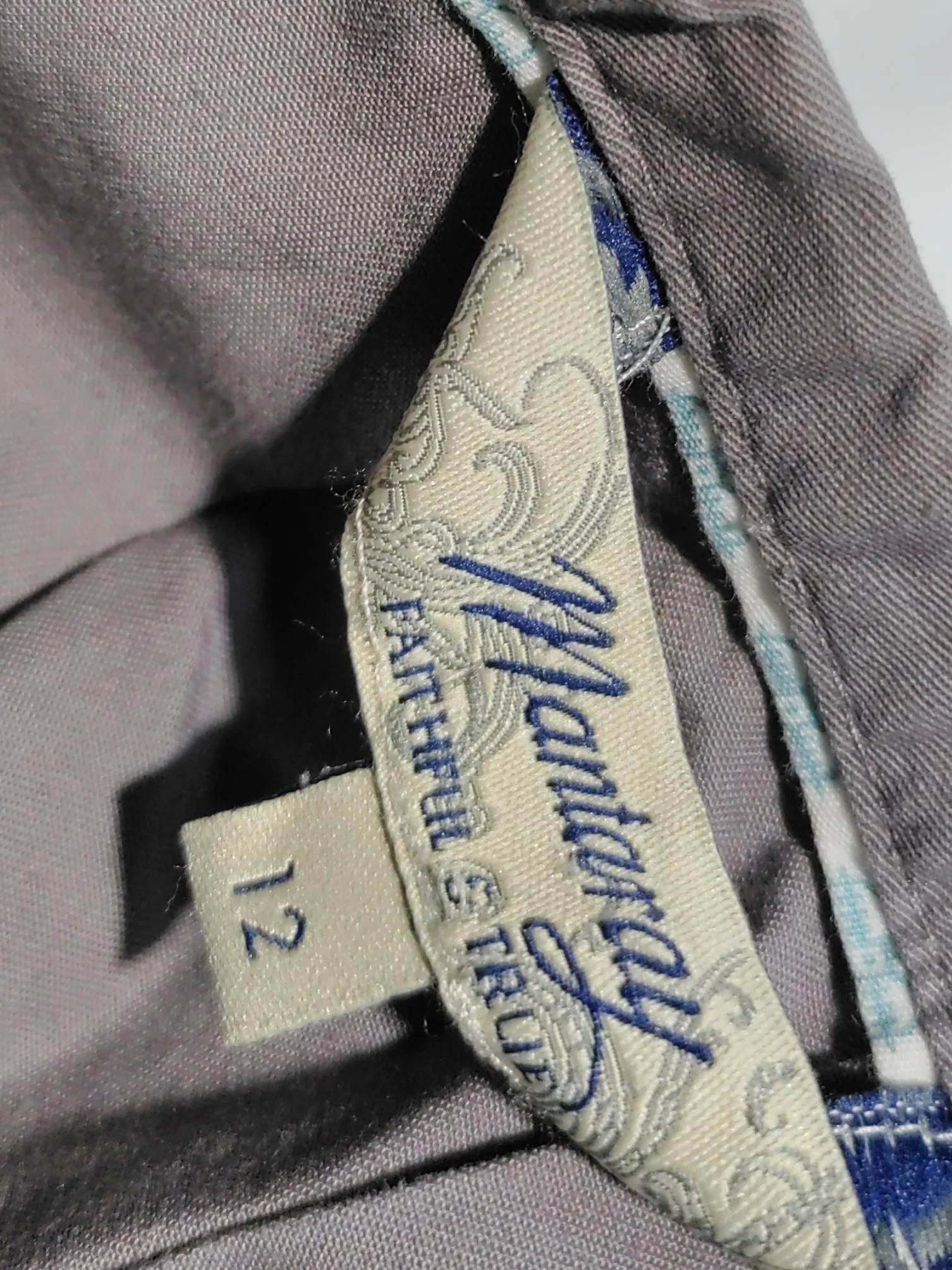 Mantaray Women's Mini Skirt UK 12 Grey 100% Cotton Short Mini - Image 5