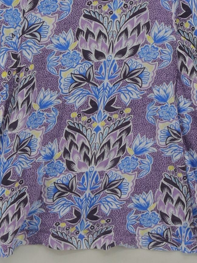 Mantaray Women's Top UK 8 Multi Floral 100% Cotton Short Sleeve Round Neck Basic - Image 4