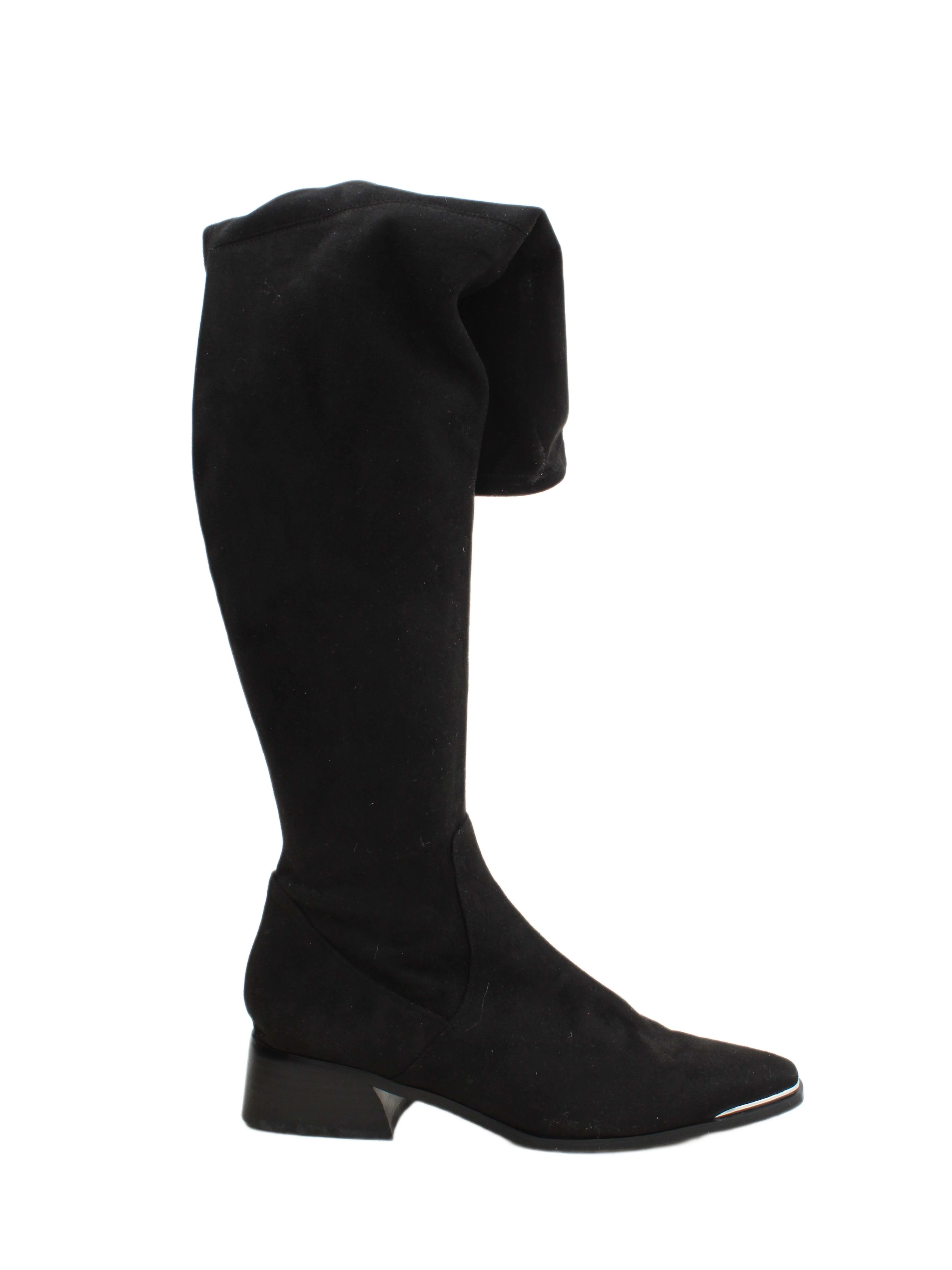 Marc Fisher Women's Boots UK 8.5 Black 100% Suede Platform