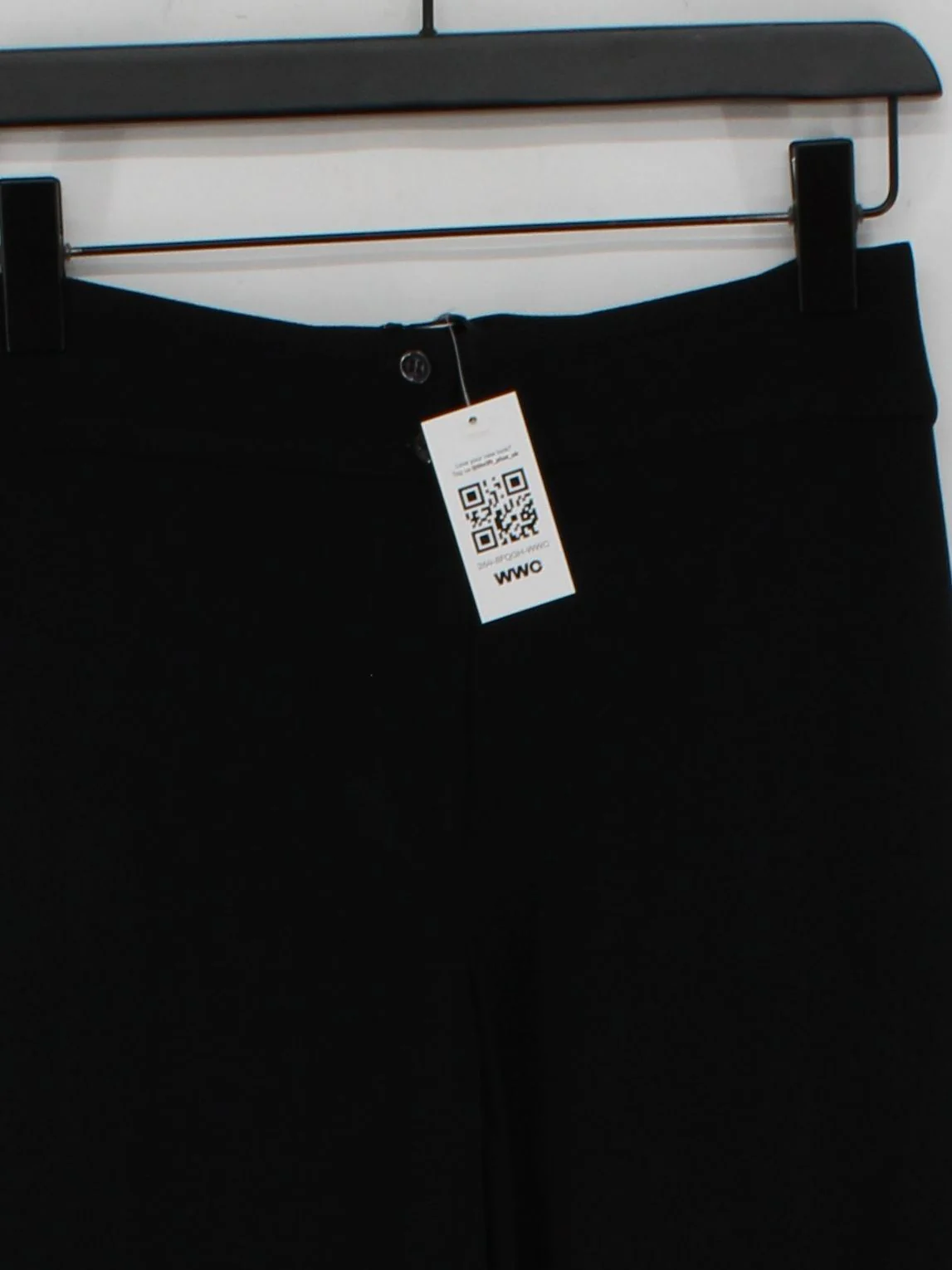 Maria Grachvogel Women's Trousers UK 8 Black Acetate with Viscose Wide-Leg Chino - Image 3