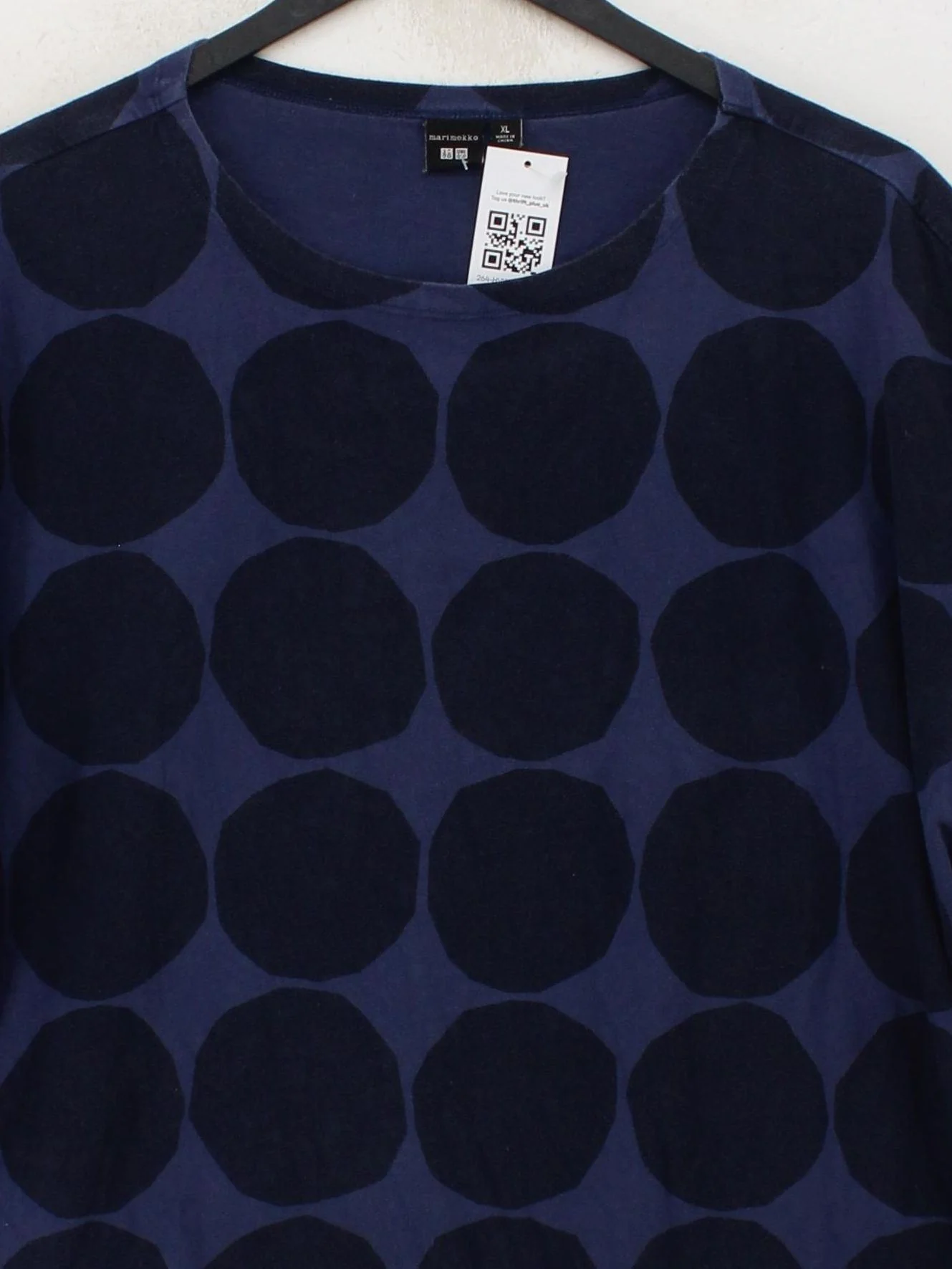 Marimekko And Uniqlo Women's T-Shirt XL Blue 100% Cotton Basic - Image 3