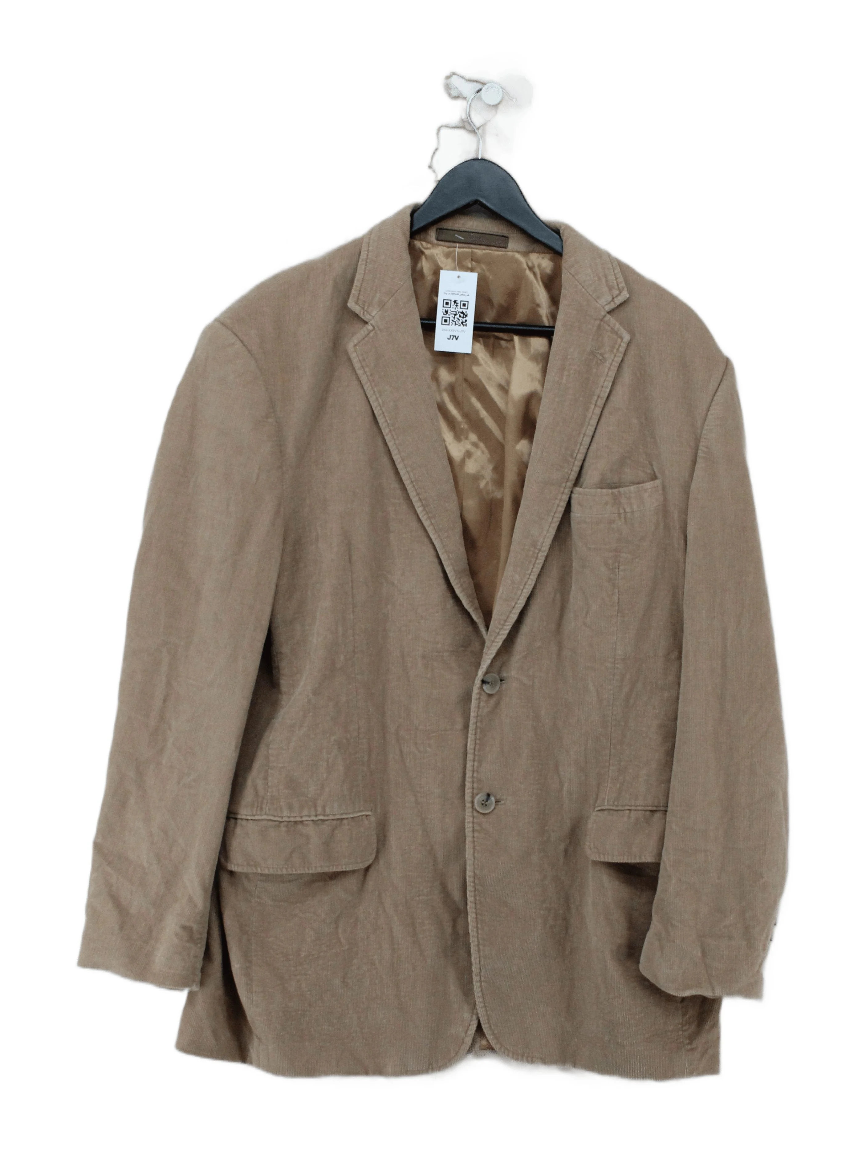 Marks & Spencer Men's Blazer M Tan Cotton with Polyester, Viscose Overcoat