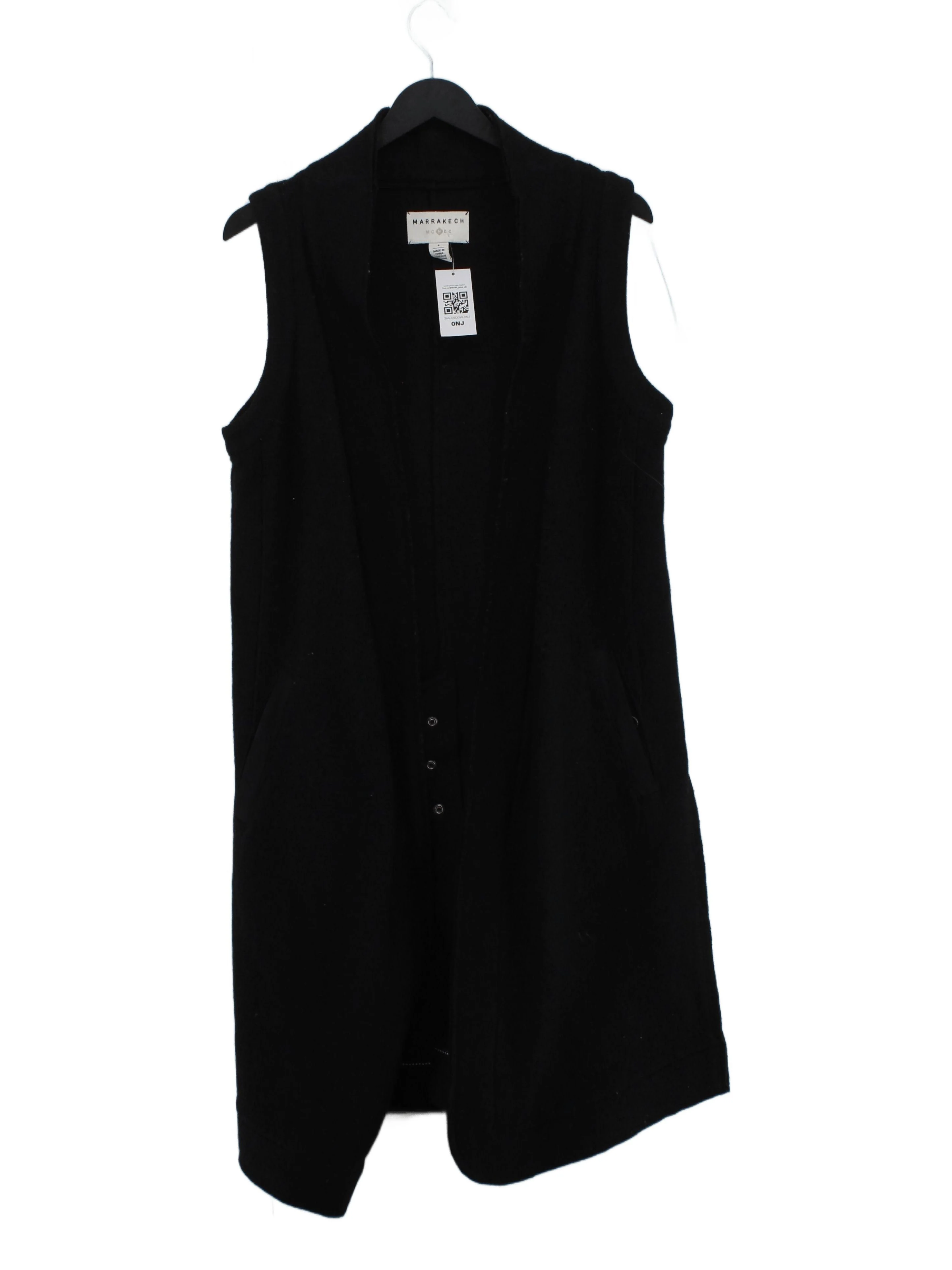 Marrakech Women's Coat S Black Wool with Rayon Overcoat