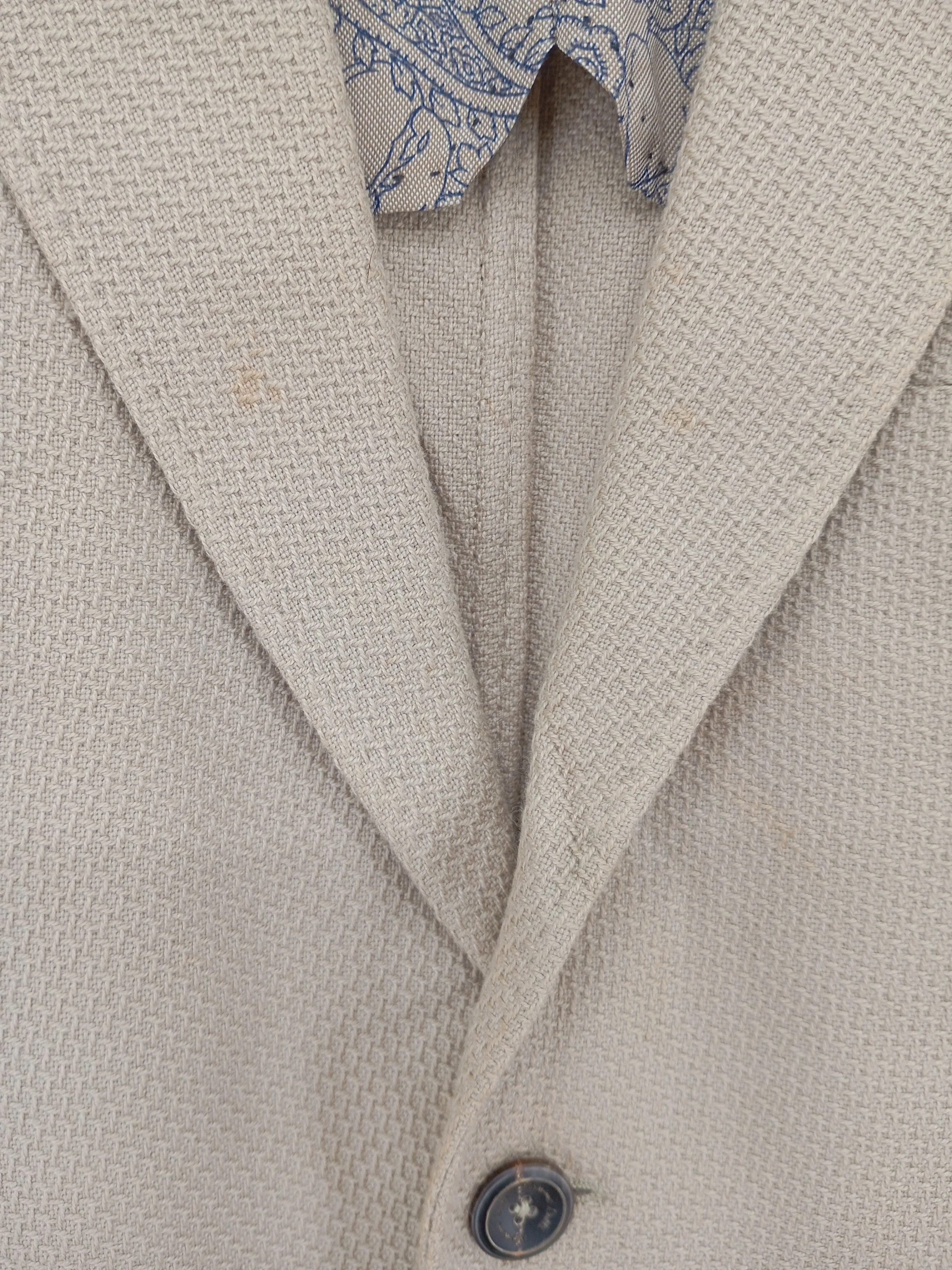 Massimo Dutti Men's Blazer Chest: 38 in Tan 100% Other Overcoat - Image 7
