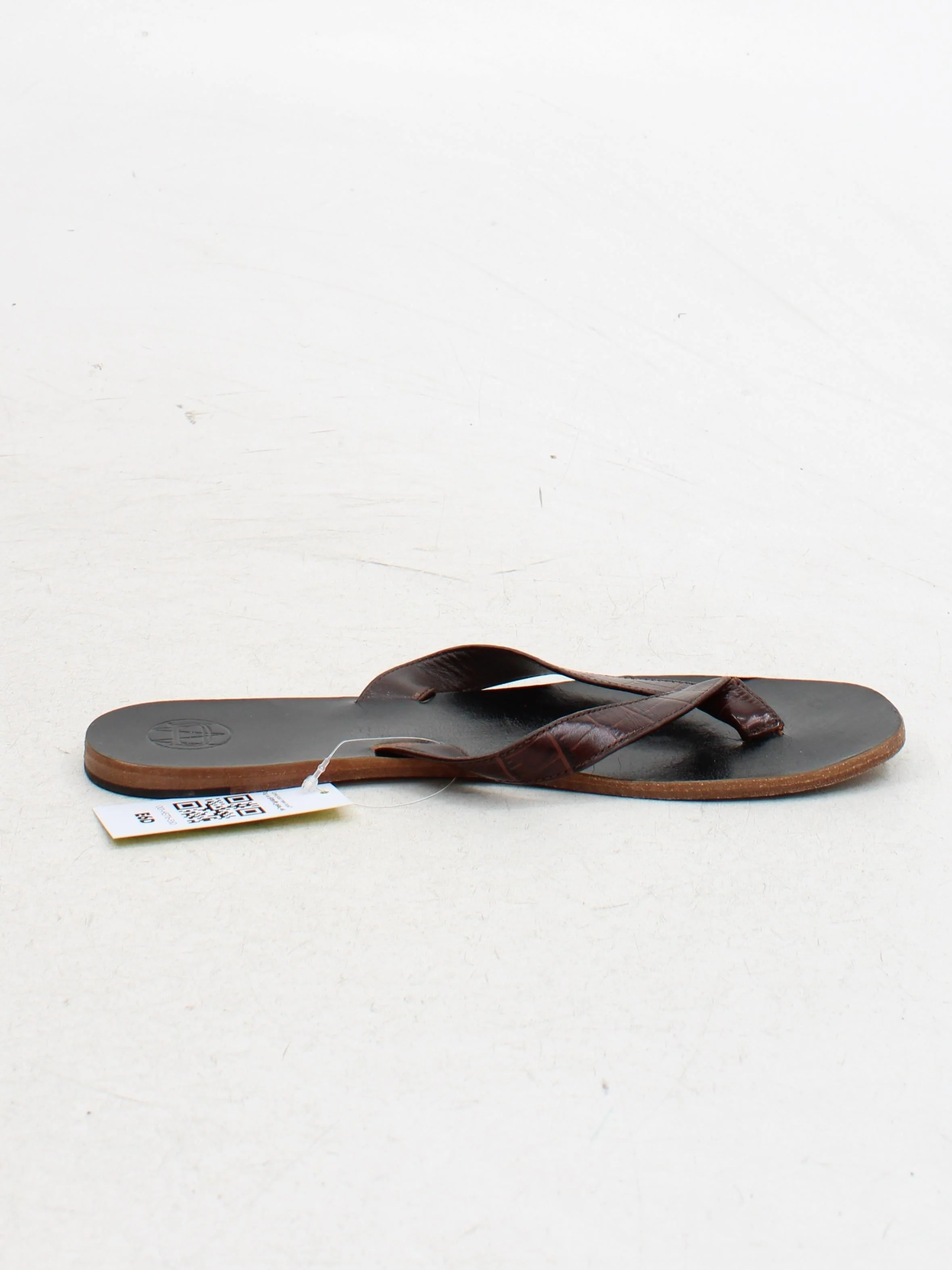 Massimo Dutti Men's Sandals UK 6 Brown 100% Leather Flip-Flop - Image 5