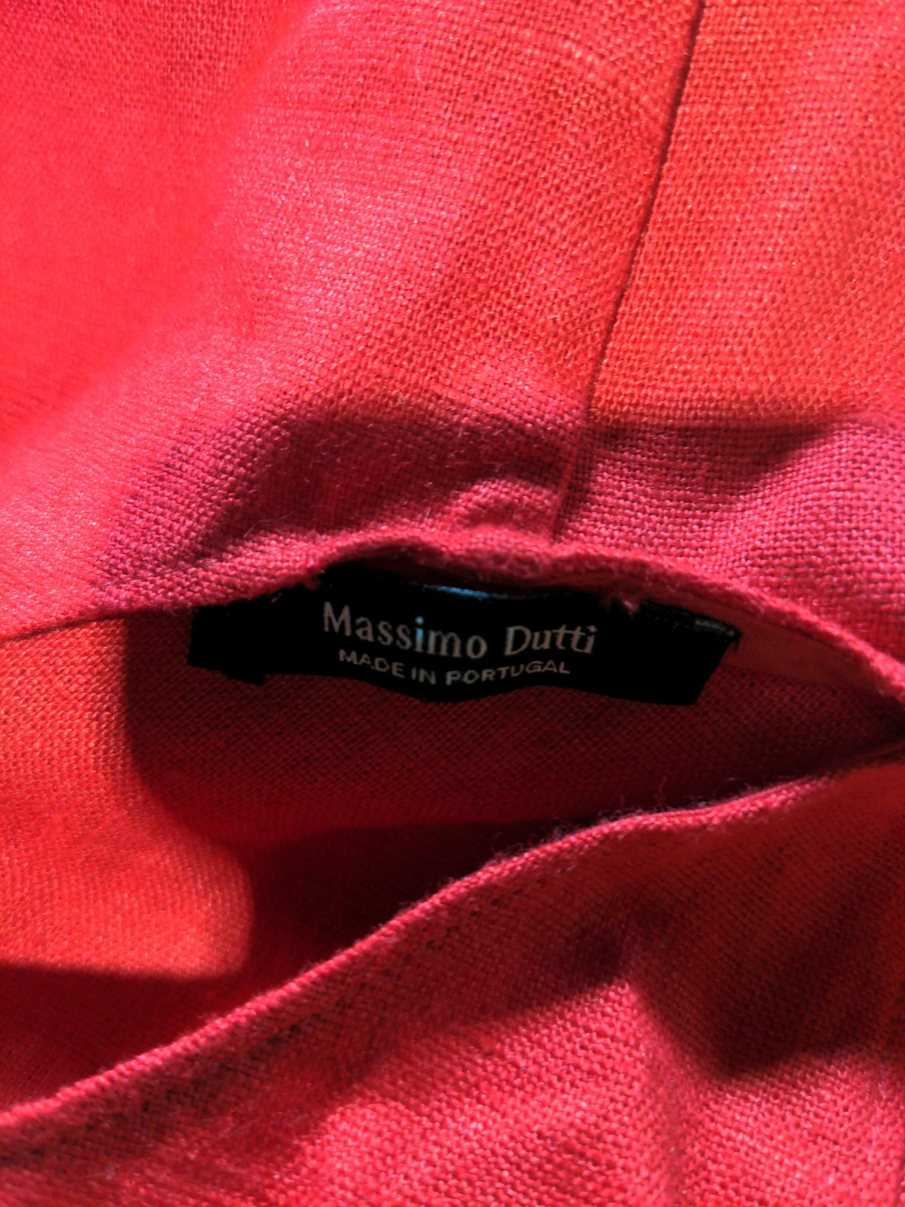 Massimo Dutti Tank Midi Dress UK8 in Red - Image 5