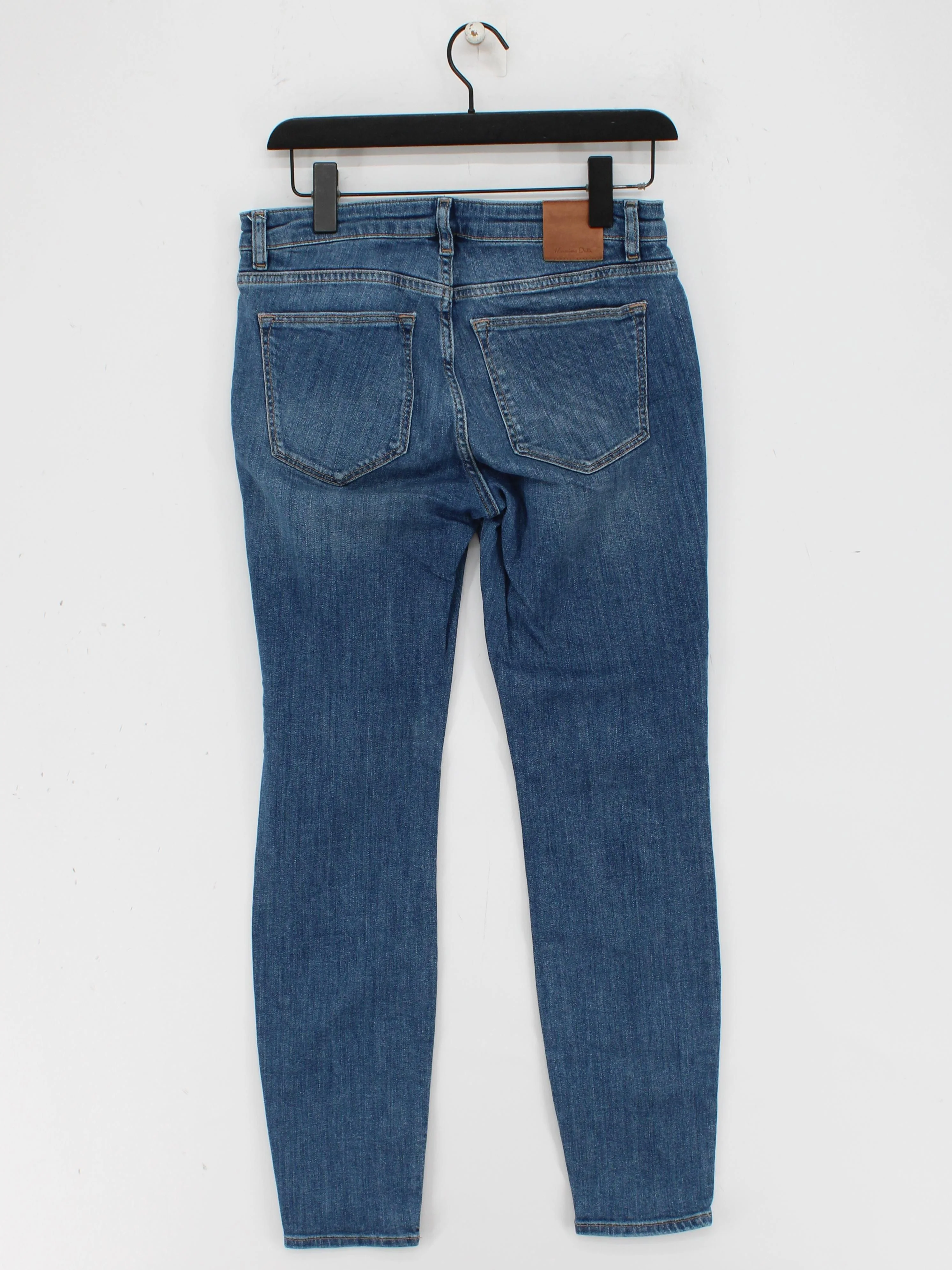 Massimo Dutti Women's Jeans UK 10 Blue Cotton with Elastane Skinny - Image 2