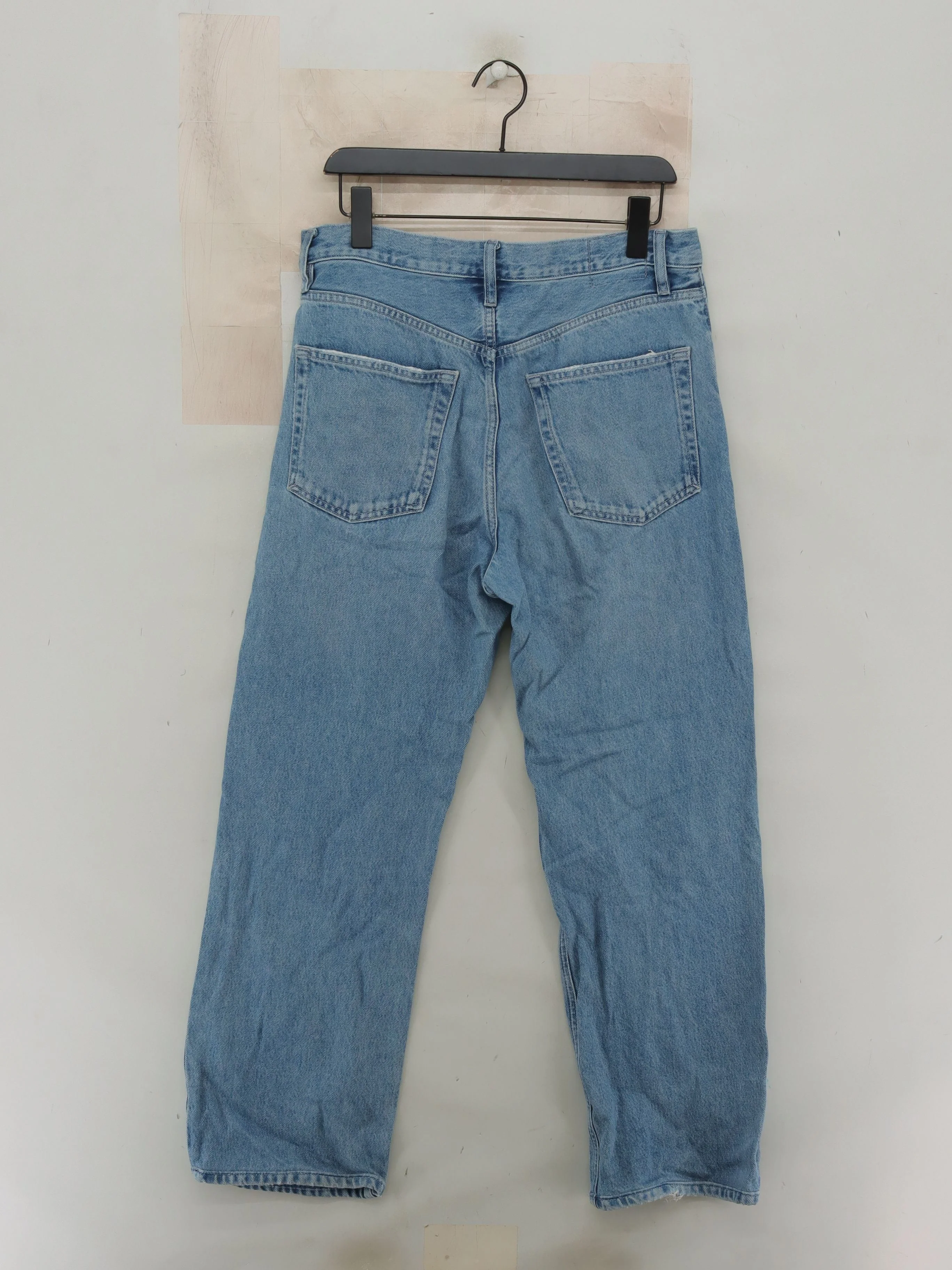 Massimo Dutti Women's Jeans UK 14 Blue Cotton with Lyocell Modal Straight - Image 2