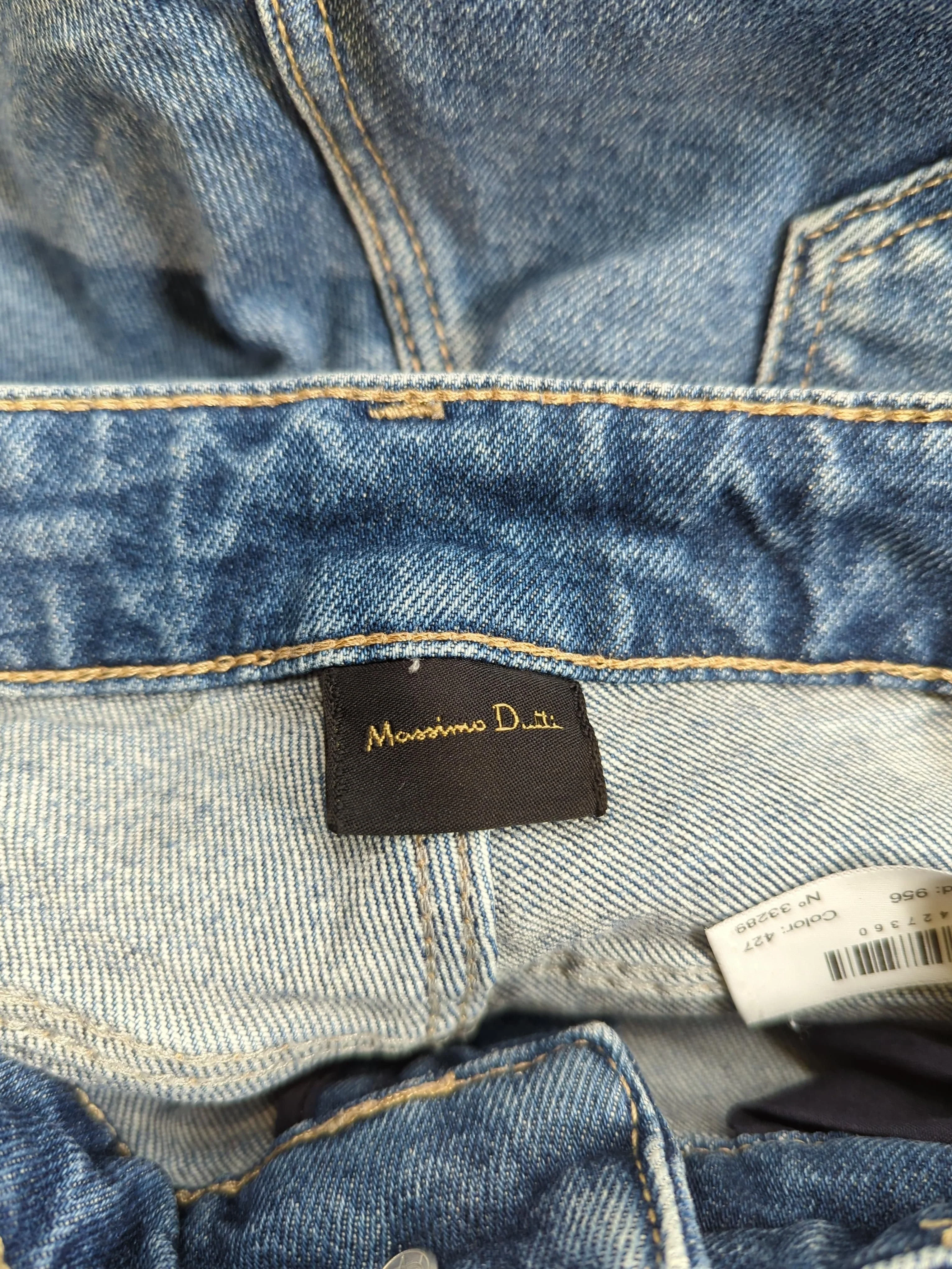 Massimo Dutti Women's Jeans UK 8 Blue Cotton with Elastane Mom - Image 5