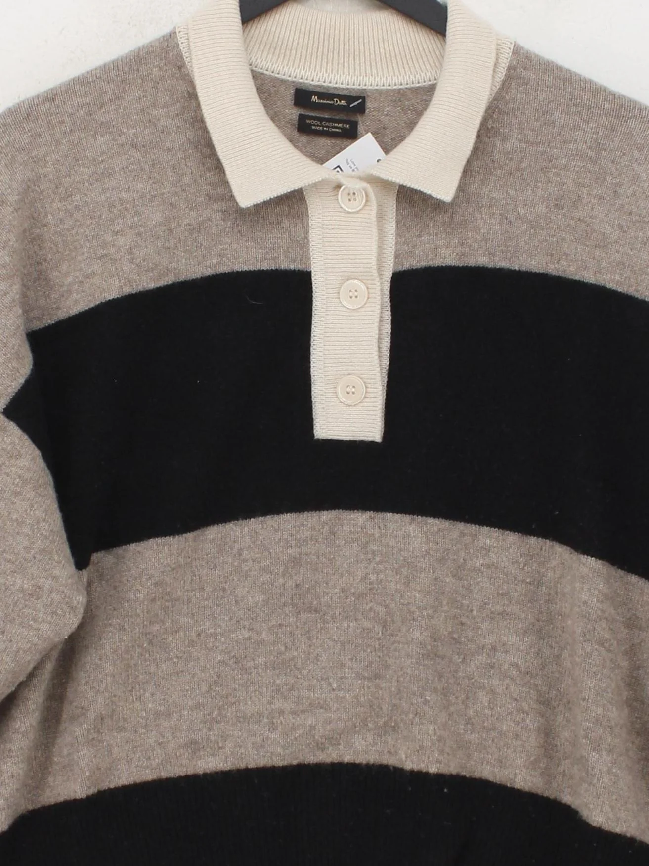 Massimo Dutti Women's Jumper L Brown Wool with Cashmere Pullover - Image 3