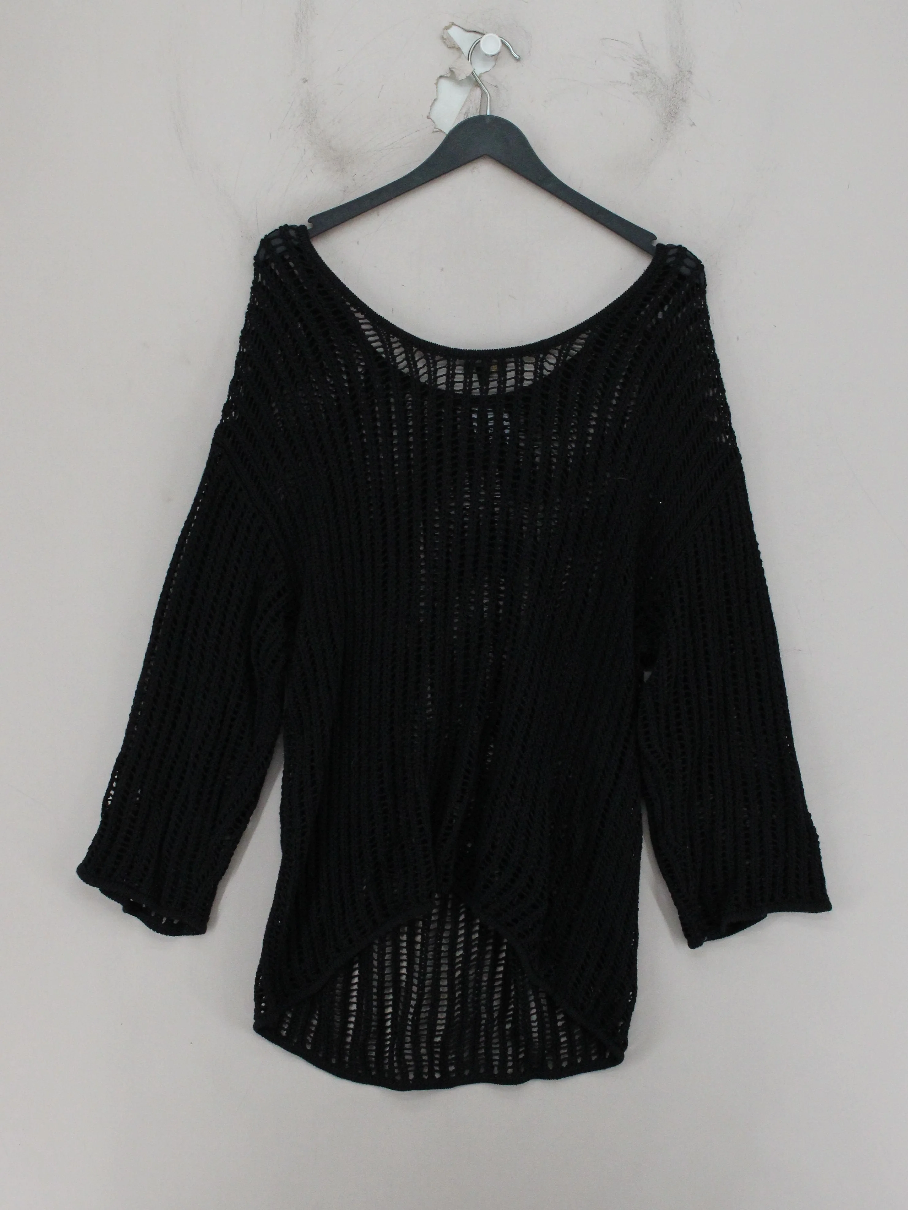Massimo Dutti Women's Jumper S Black 100% Other V-Neck Pullover - Image 2
