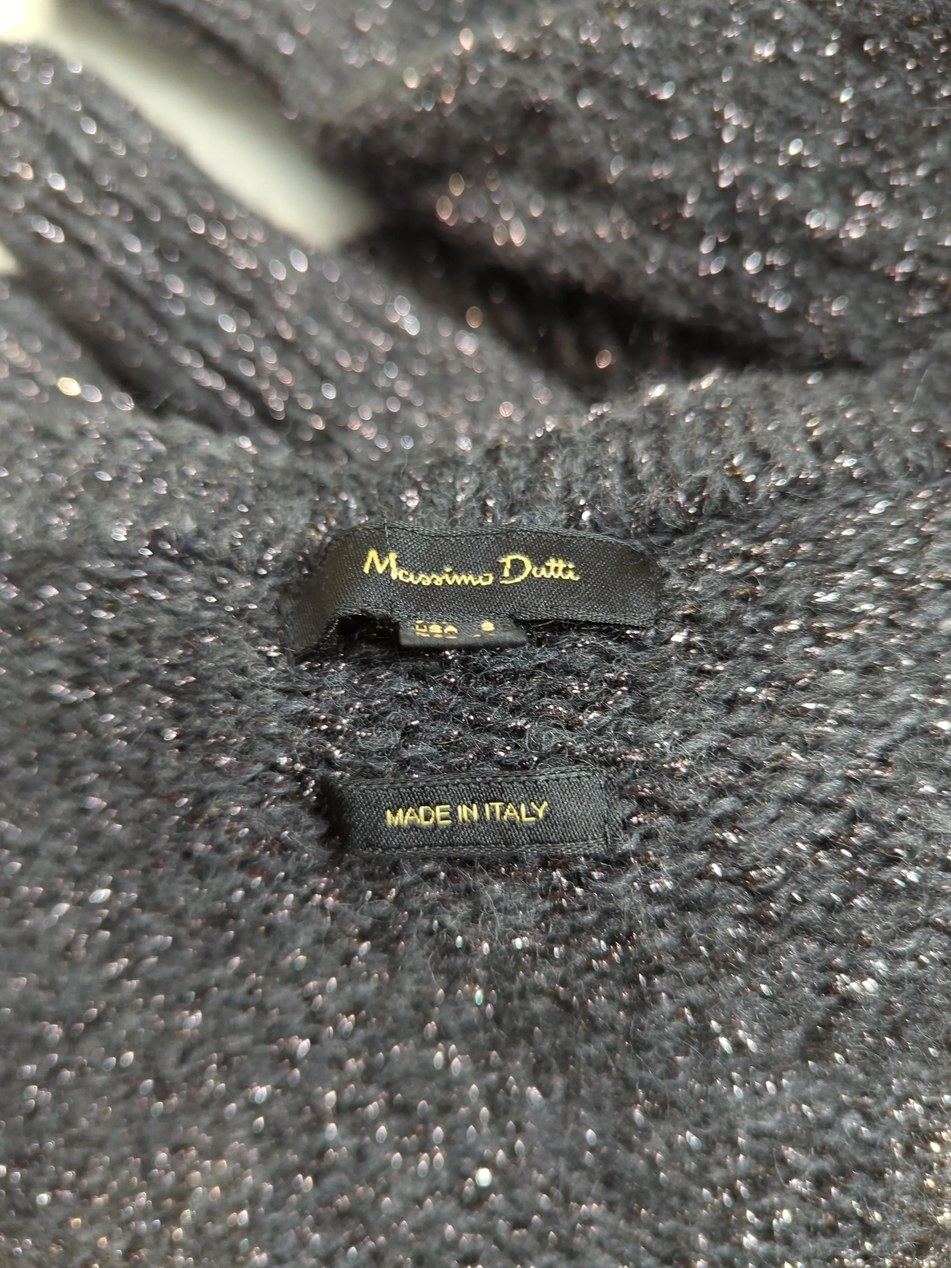 Massimo Dutti Women's Jumper S Grey Acrylic with Other, Mohair V-Neck Pullover - Image 5