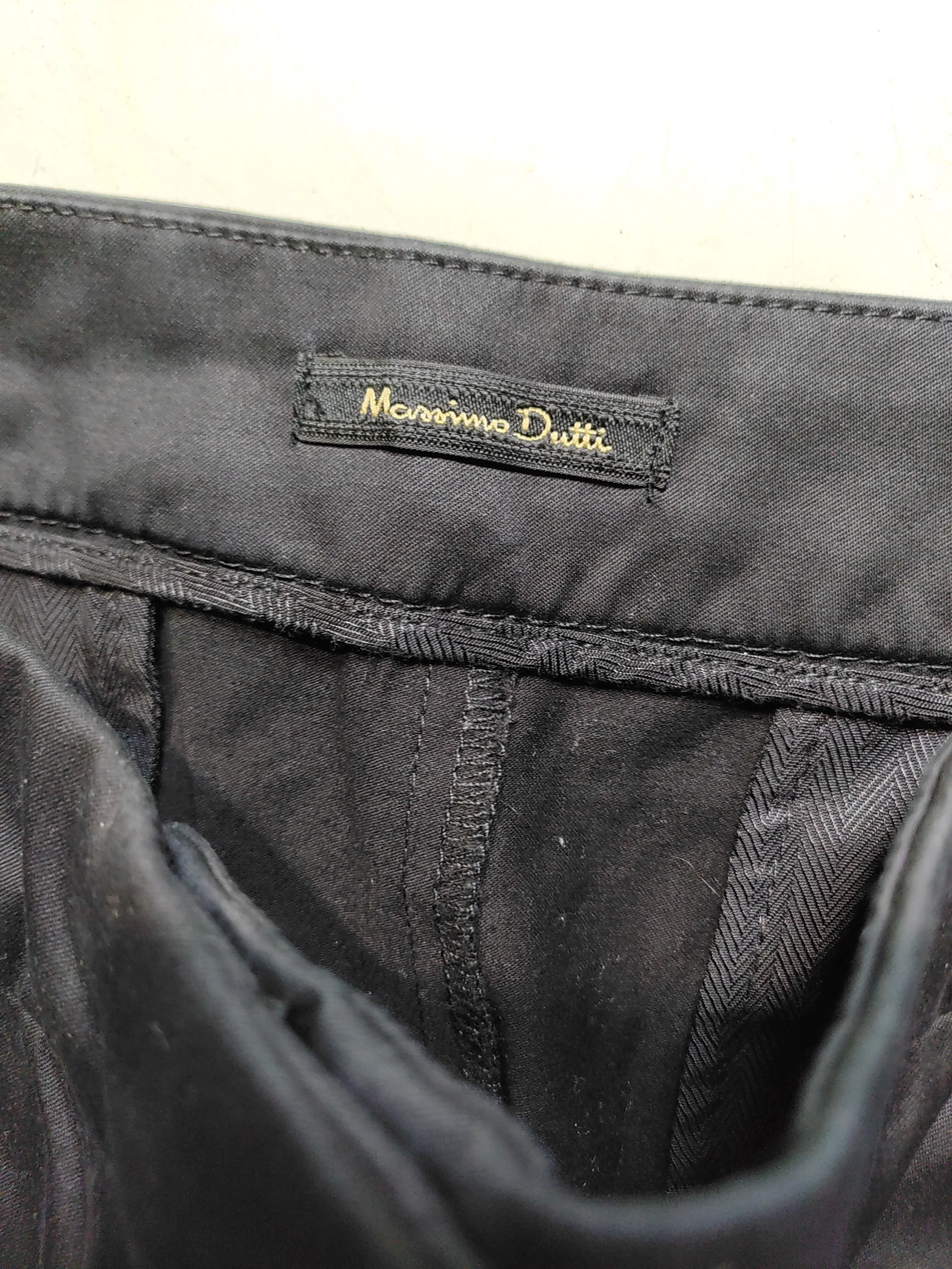 Massimo Dutti Women's Suit Trousers UK 12 Black 100% Other Wide-Leg Dress Pants - Image 5