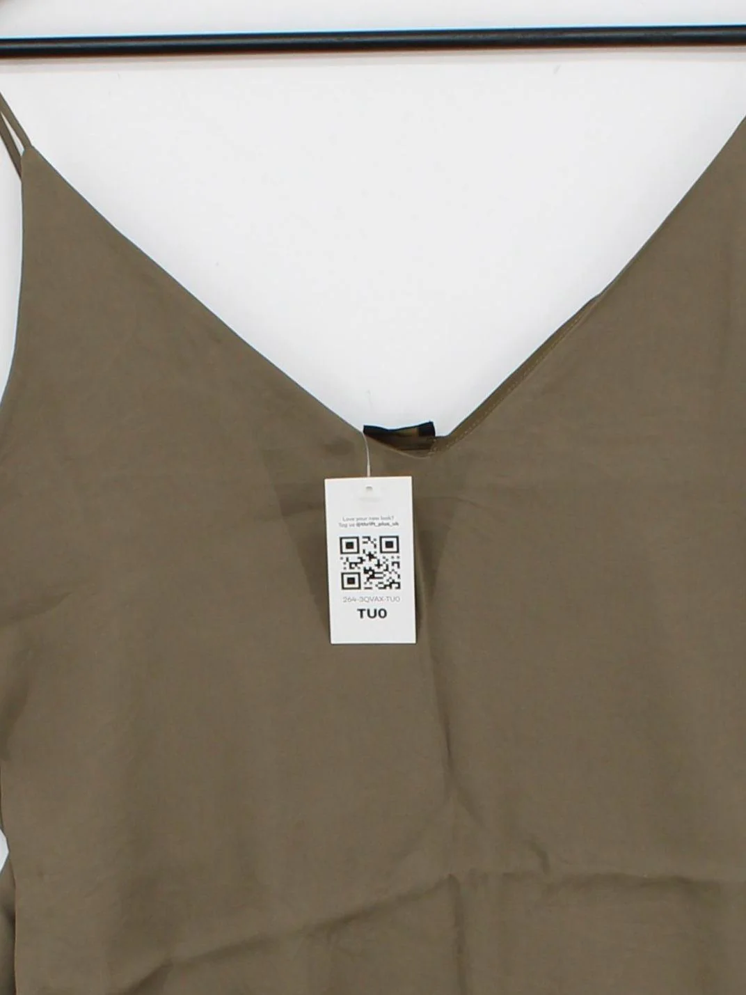 Massimo Dutti Women's T-Shirt UK 8 Brown 100% Other Sleeveless V-Neck Camisole - Image 3