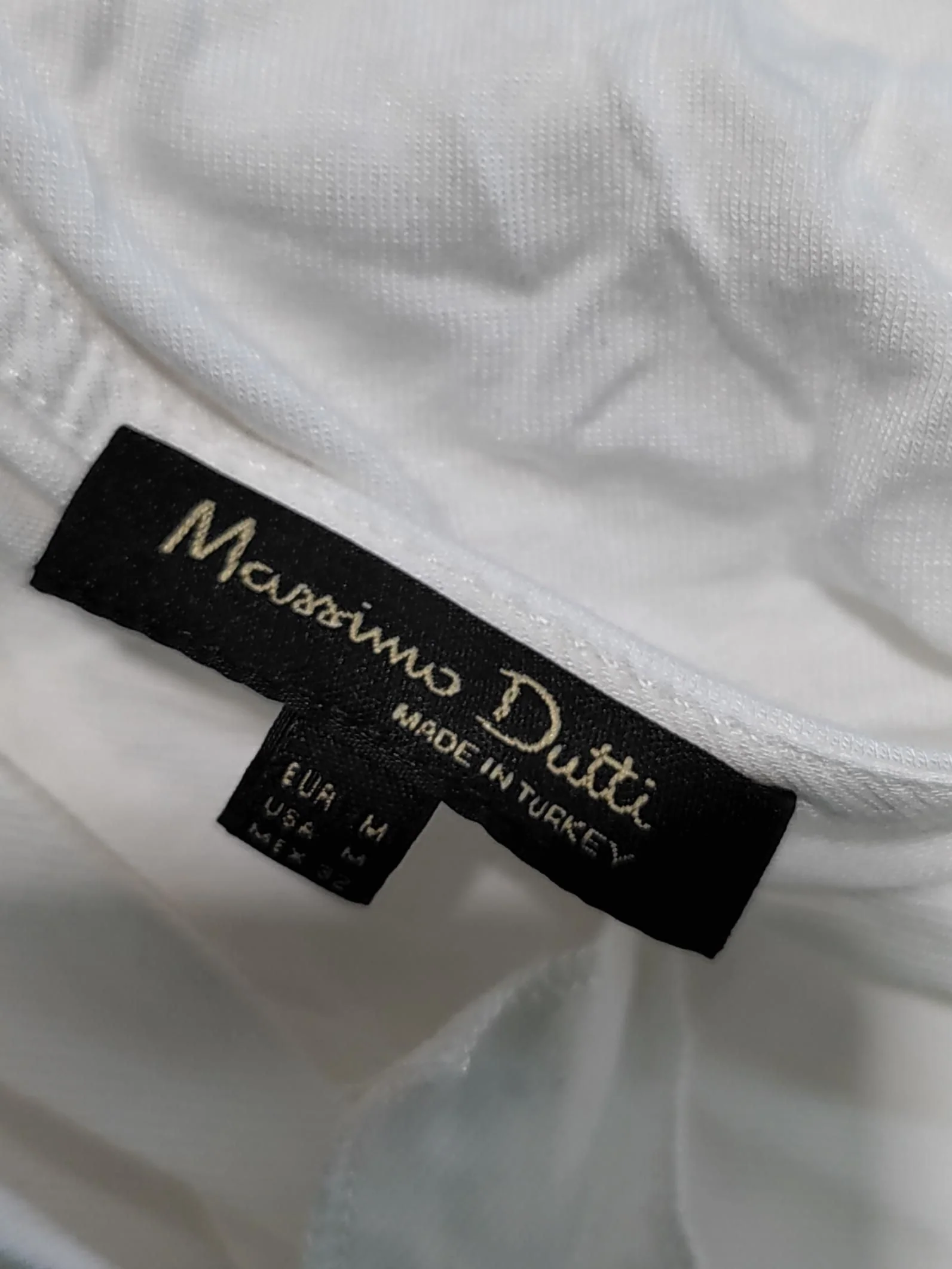 Massimo Dutti Women's Top M White 100% Viscose Long Sleeve V-Neck Basic - Image 5