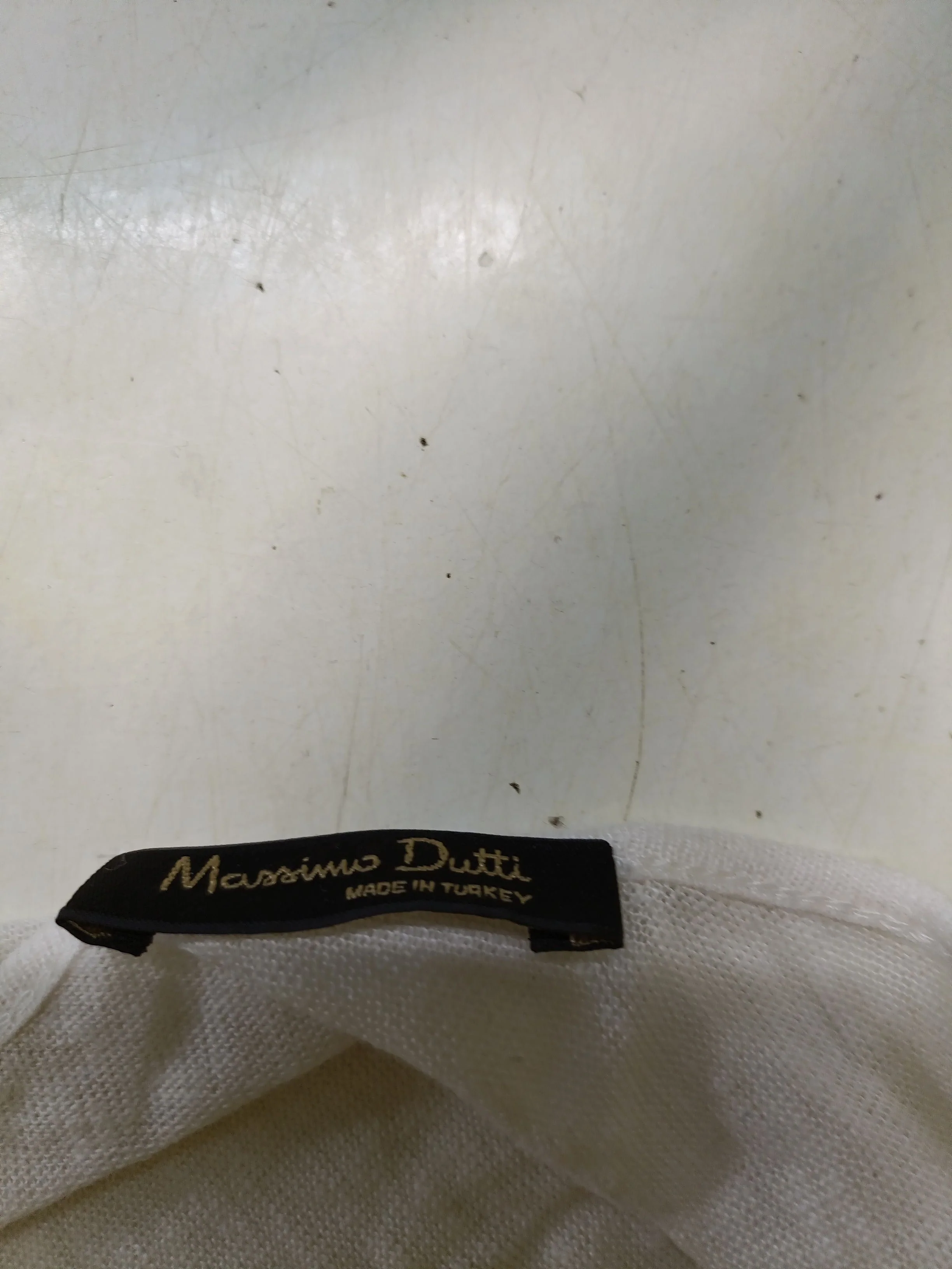 Massimo Dutti Women's Top XL White 100% Other Long Sleeve V-Neck Basic - Image 5