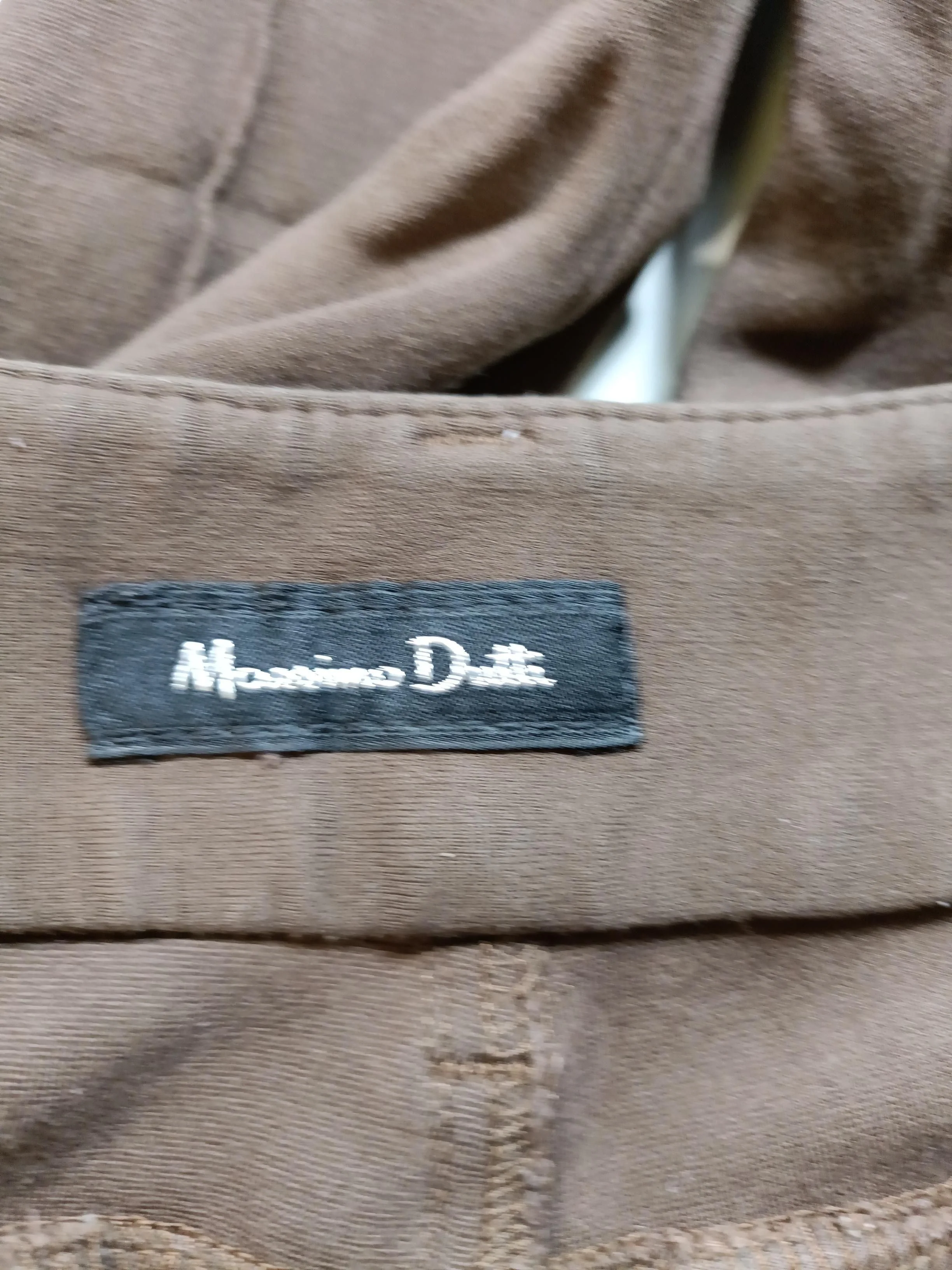 Massimo Dutti Women's Trousers UK 10 Brown 100% Other Skinny Chino - Image 6