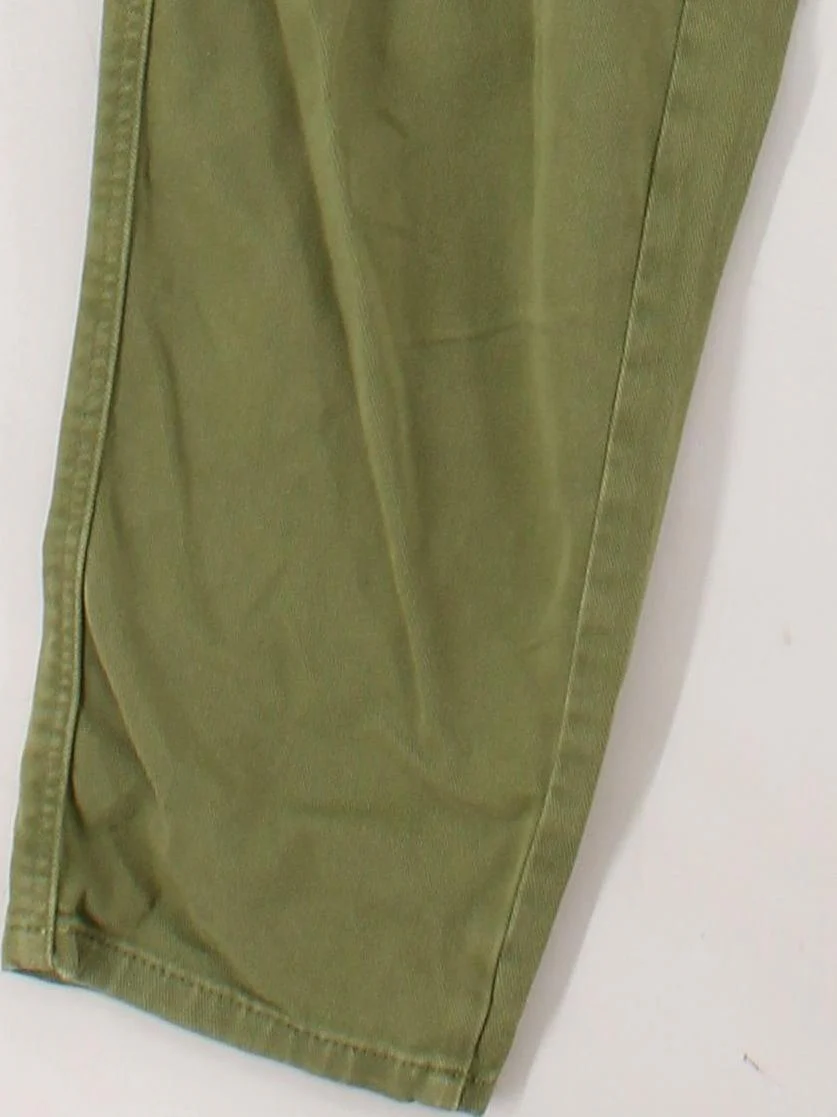 Massimo Dutti Women's Trousers UK 6 Green 100% Other Tapered Chino - Image 4