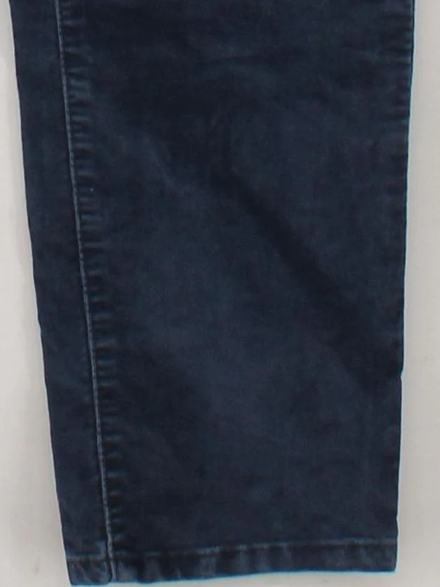 Massimo Dutti Women's Trousers UK 8 Blue Cotton with Polyester Straight Chino - Image 4