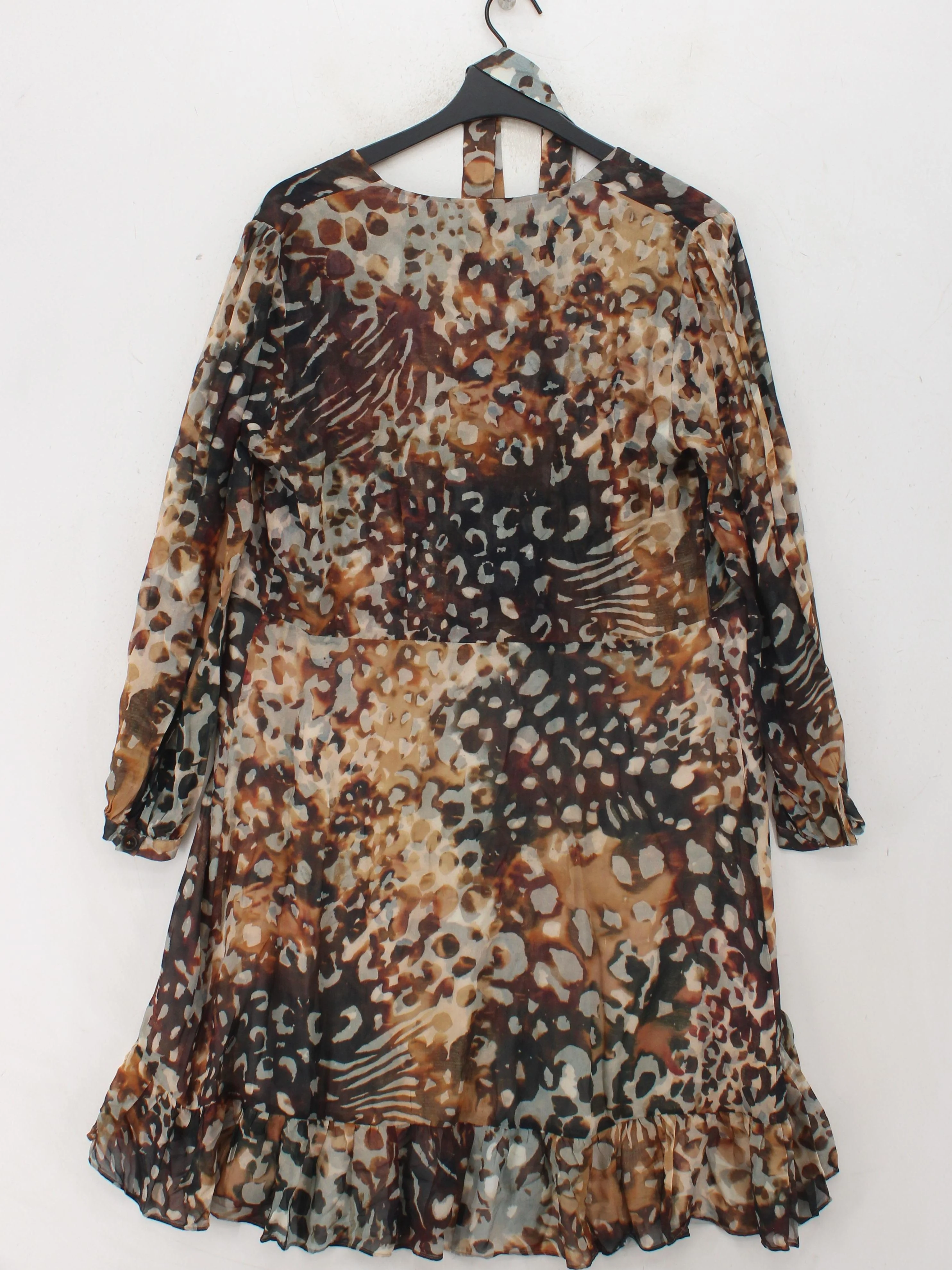 Massimo Dutti Wrap Mini Dress in Multi - Image 2