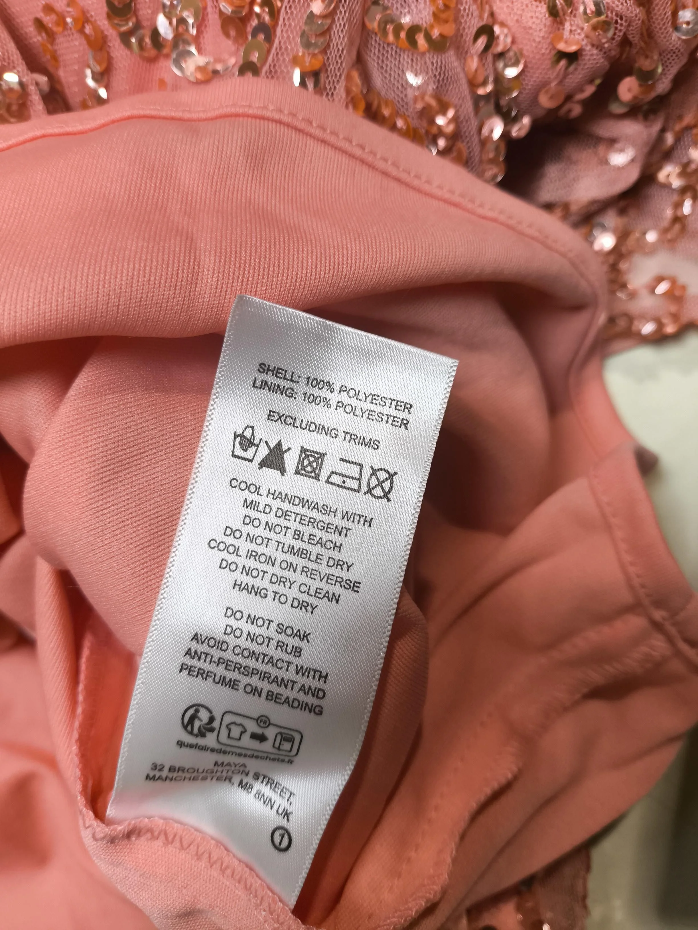 Maya Deluxe Bodycon Midi Dress UK14 in Pink - Image 6