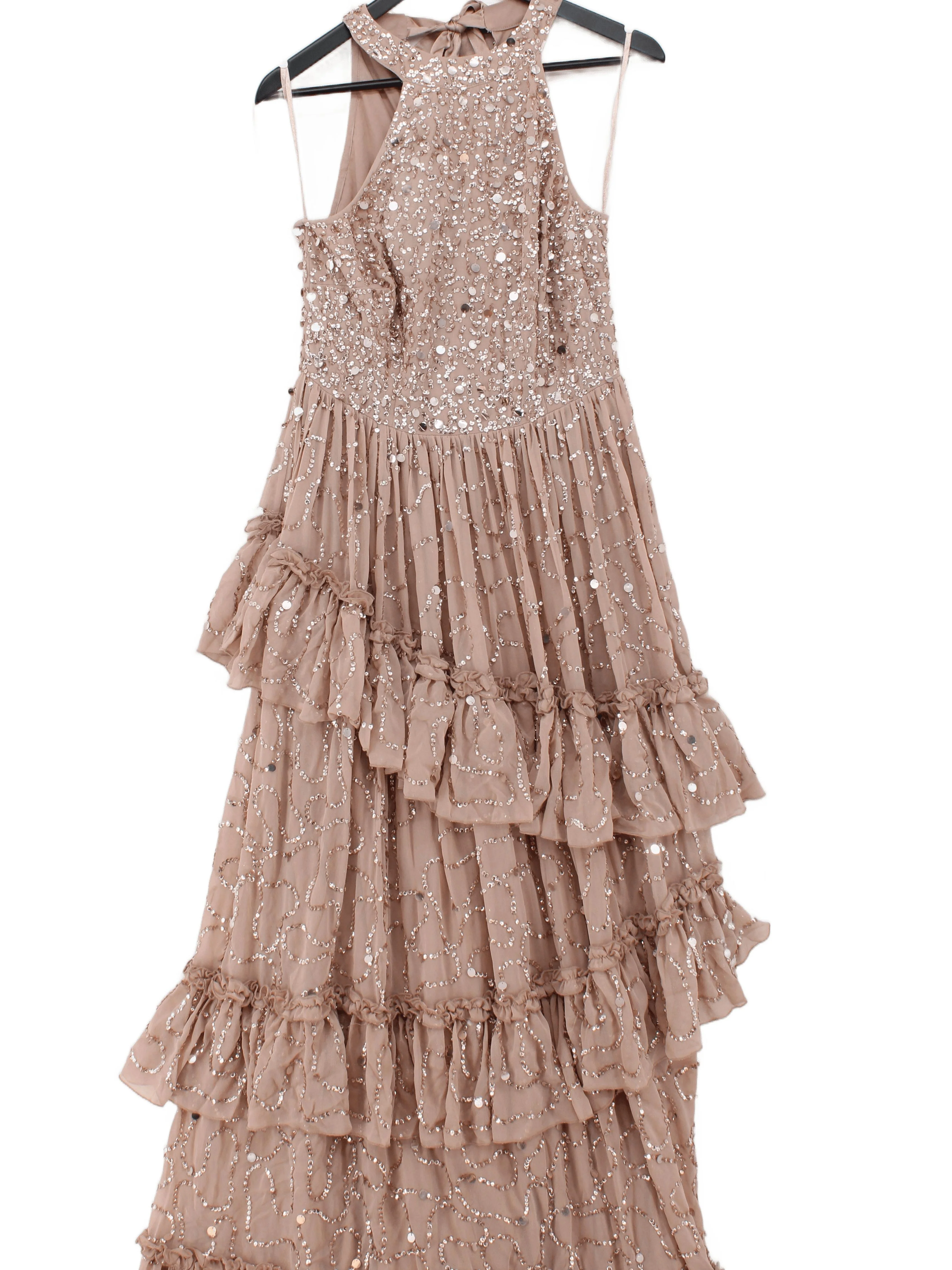 Maya Deluxe Maxi Dress UK10 in Cream