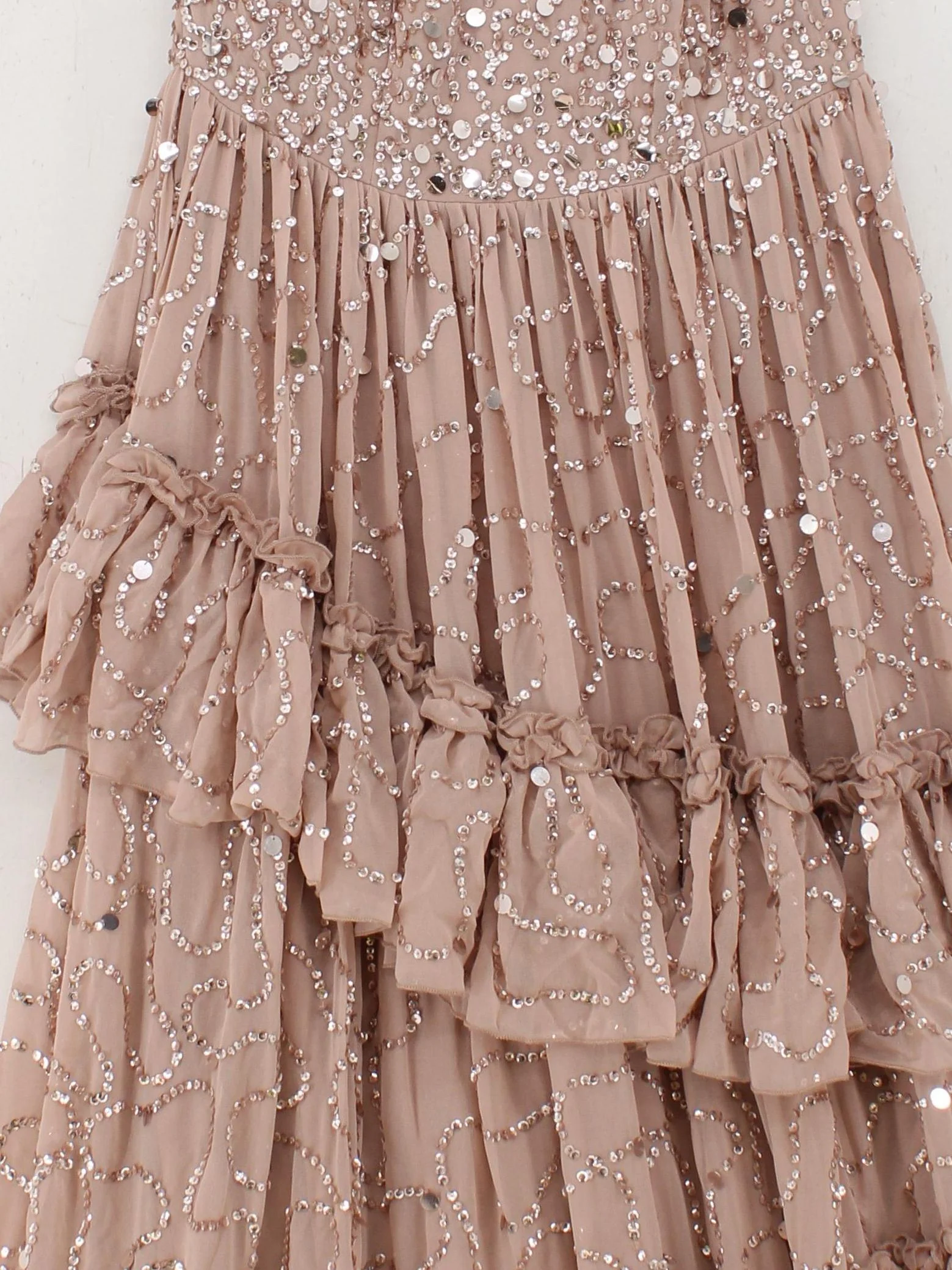 Maya Deluxe Maxi Dress UK10 in Cream - Image 3