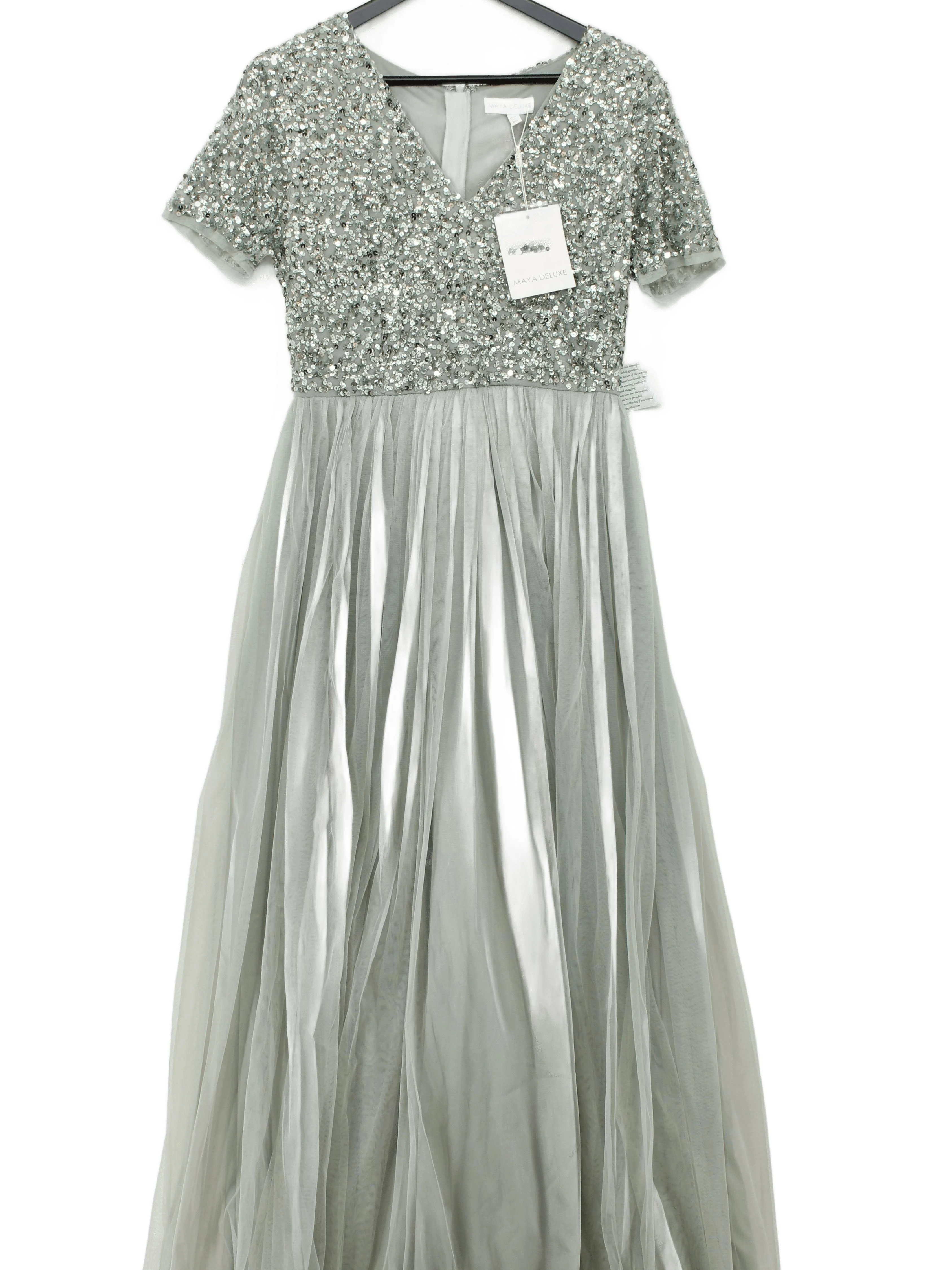Maya Deluxe Maxi Dress UK12 in Green