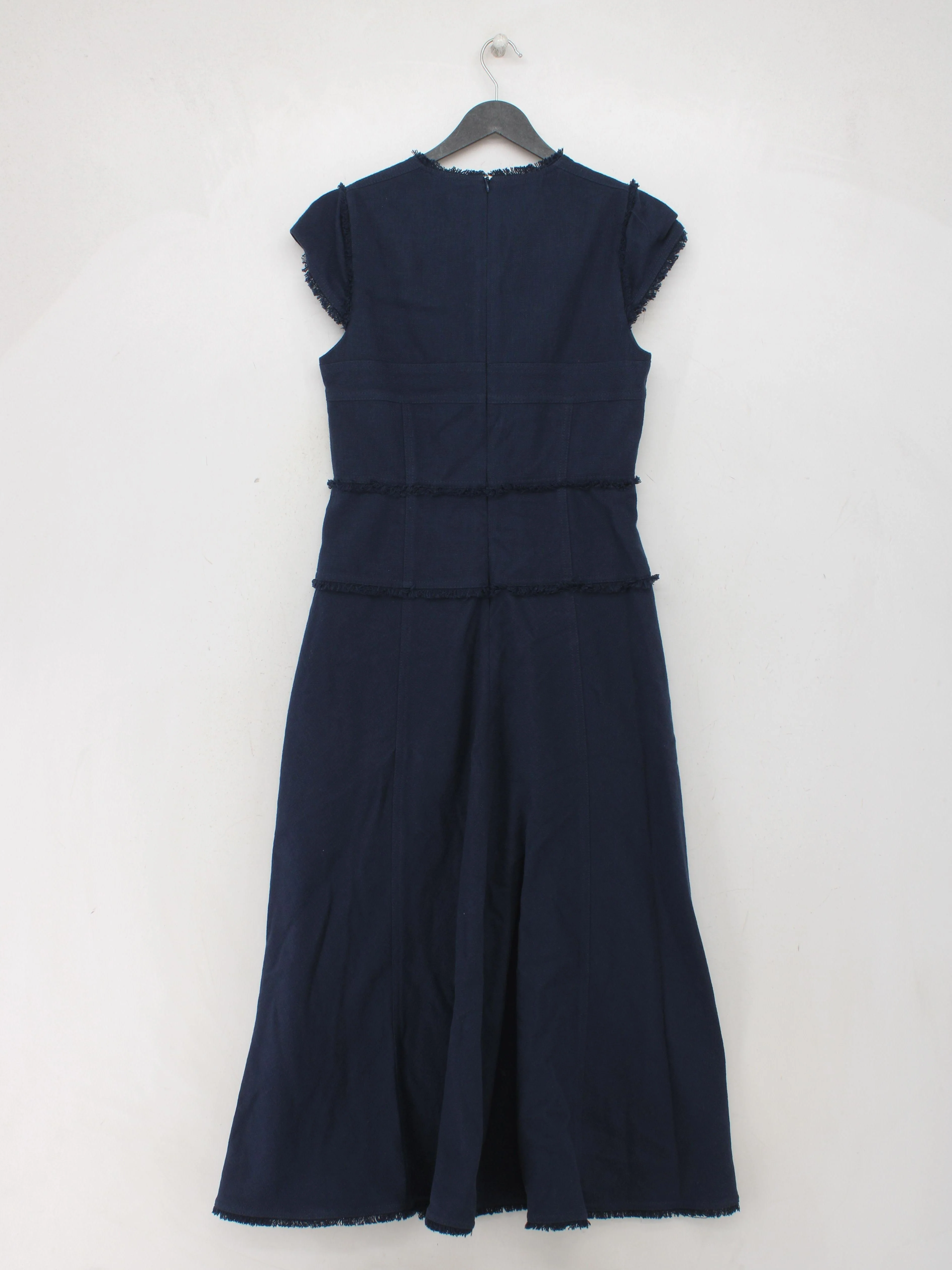 ME+EM A-Line Midi Dress UK10 in Blue - Image 2