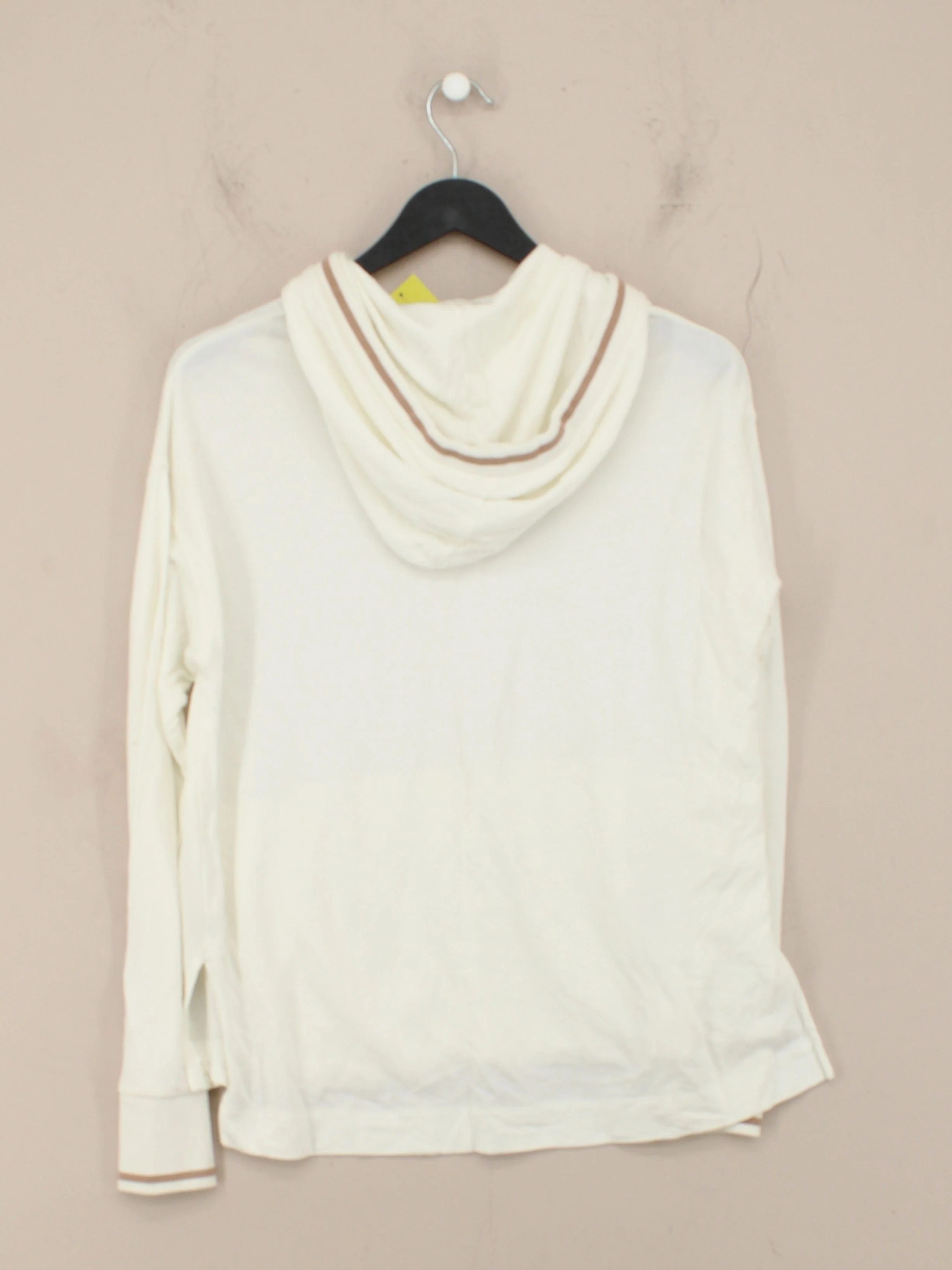 ME+EM Women's Hoodie UK 6 Cream Lyocell Modal with Cotton Pullover - Image 2