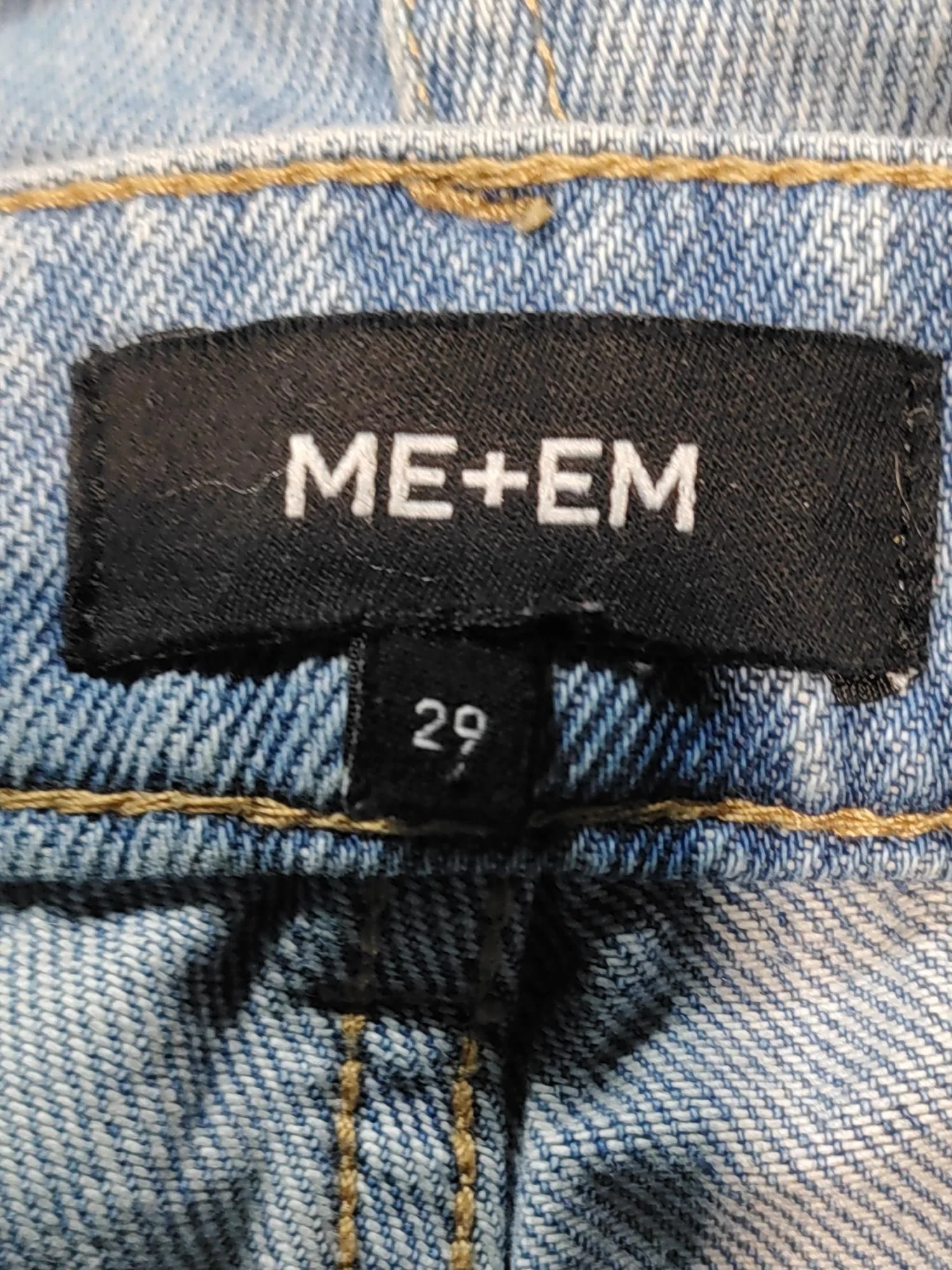 ME+EM Women's Jeans W 29 in Blue Cotton with Polyester, Cotton Wide-Leg - Image 6