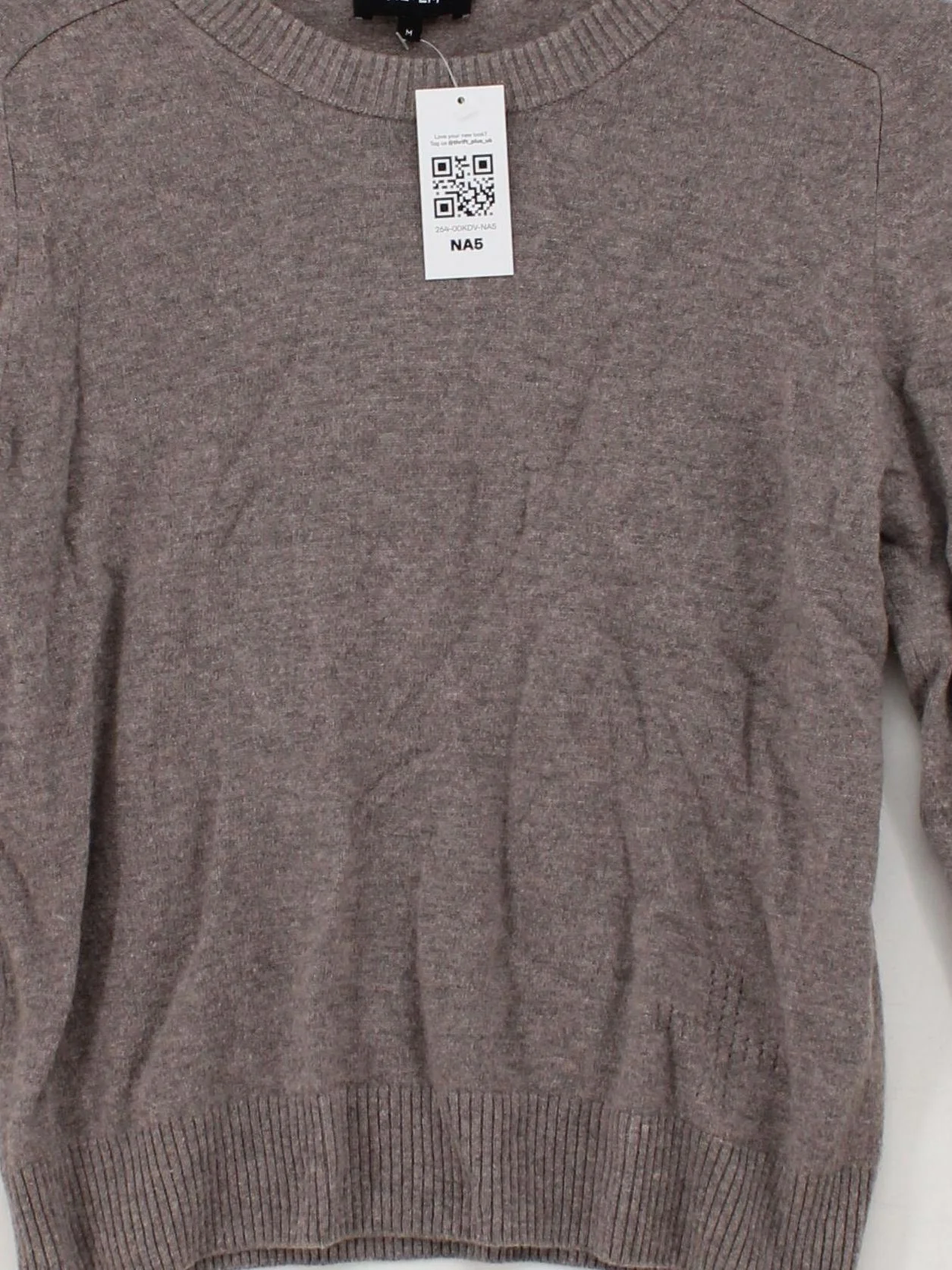 ME+EM Women's Jumper M Brown 100% Wool Crew Neck Pullover - Image 3