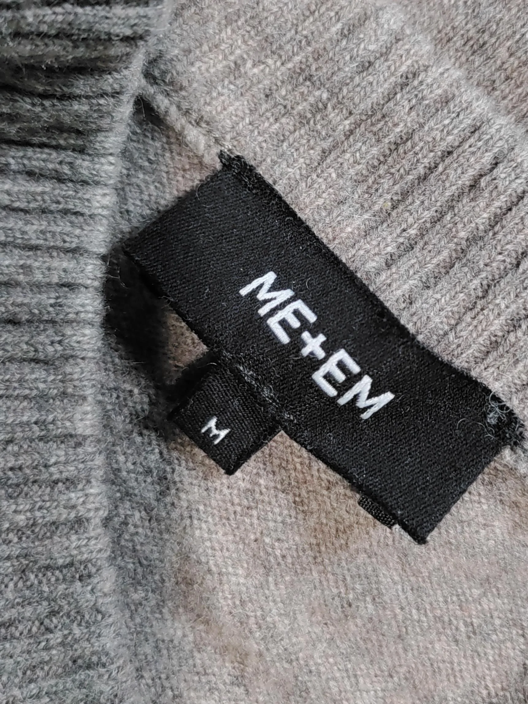 ME+EM Women's Jumper M Brown 100% Wool Crew Neck Pullover - Image 5