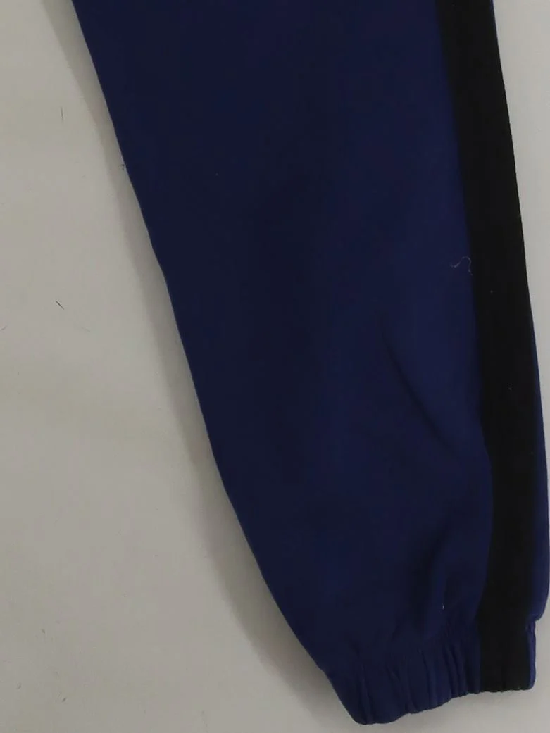 ME+EM Women's Sports Bottoms M Blue Striped 100% Cotton Sweatpants - Image 4