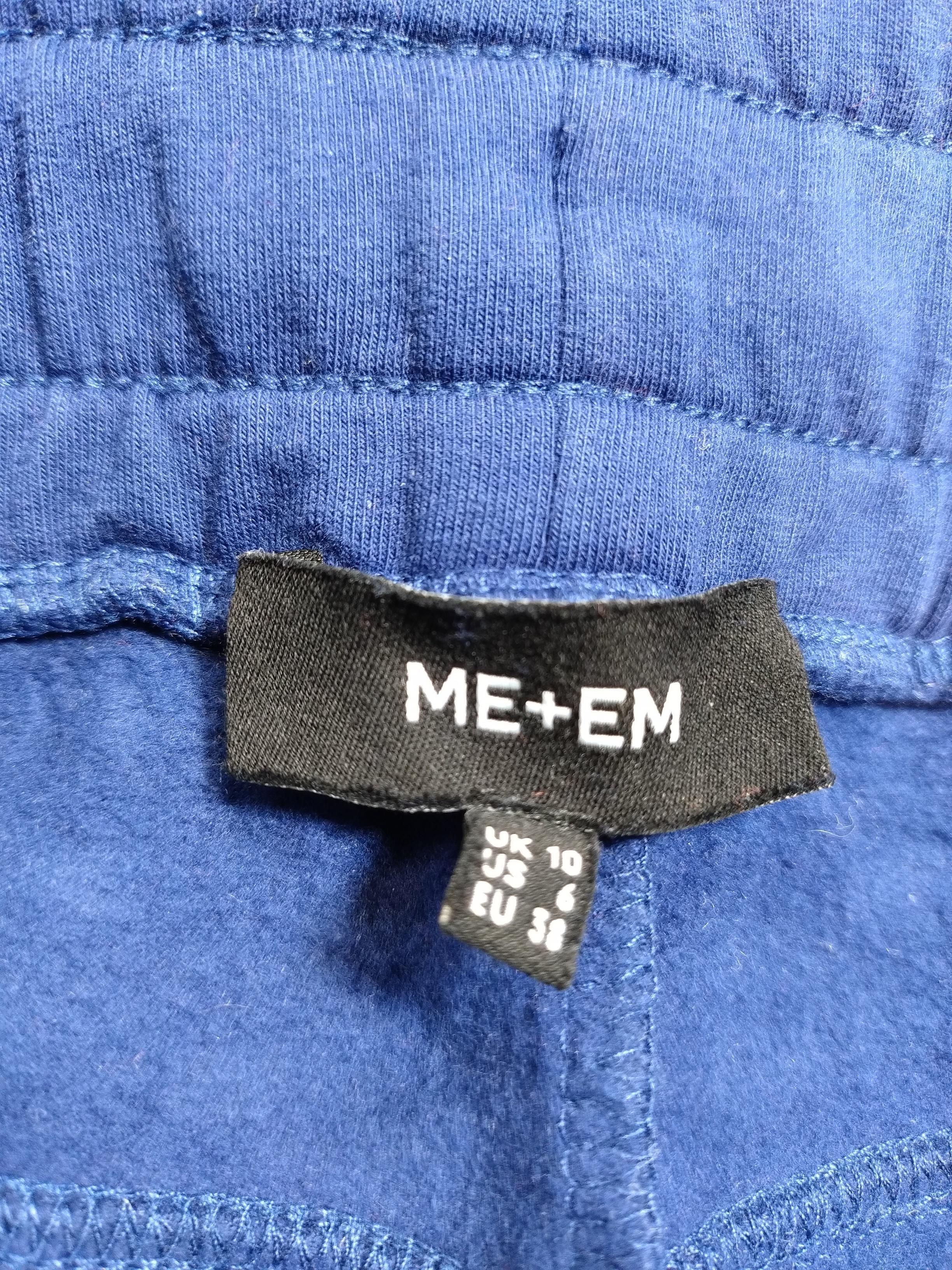 ME+EM Women's Sports Bottoms M Blue Striped 100% Cotton Sweatpants - Image 6