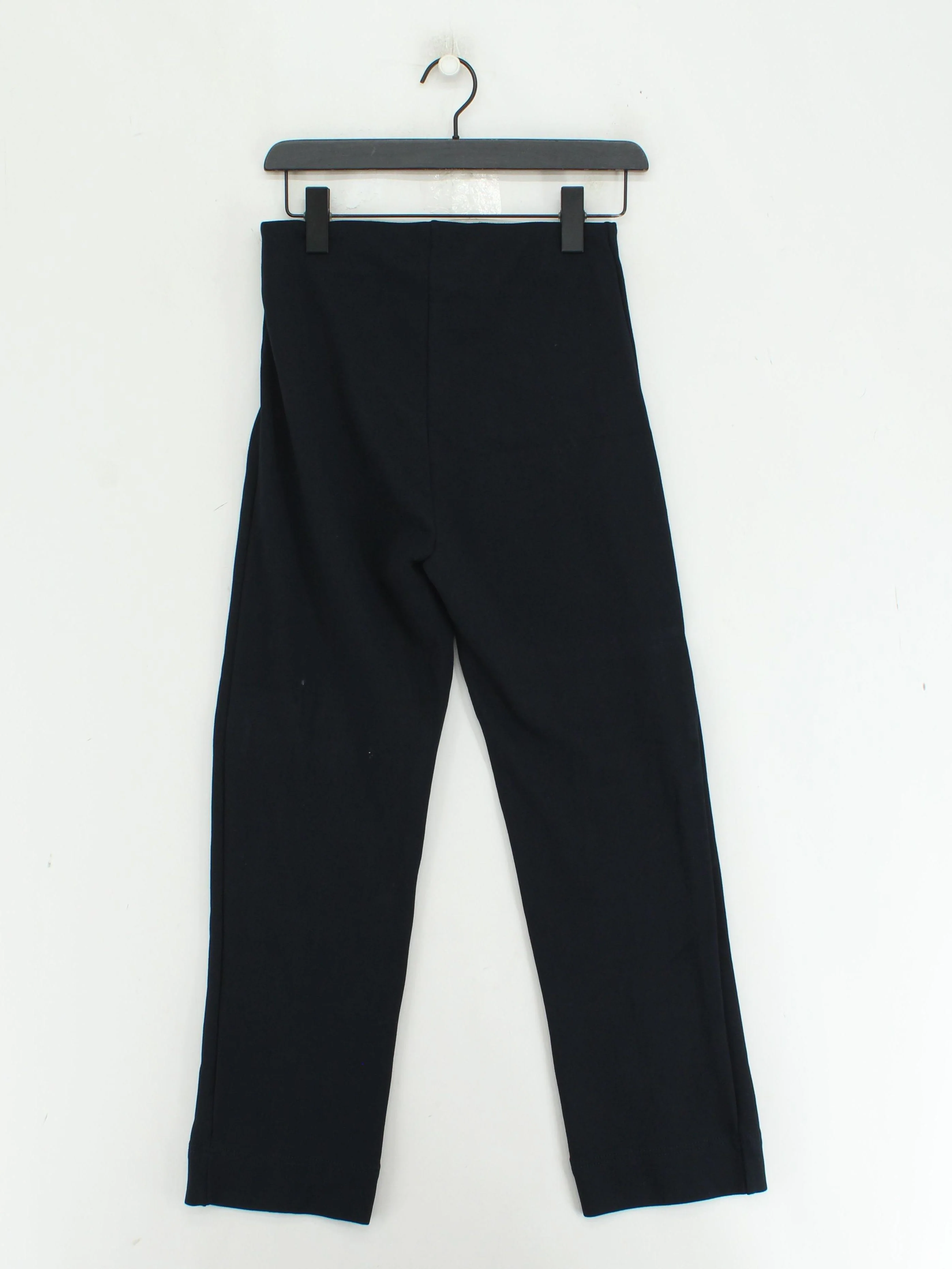 ME+EM Women's Trousers UK 10 Black Viscose with Polyamide, Elastane Cropped - Image 2