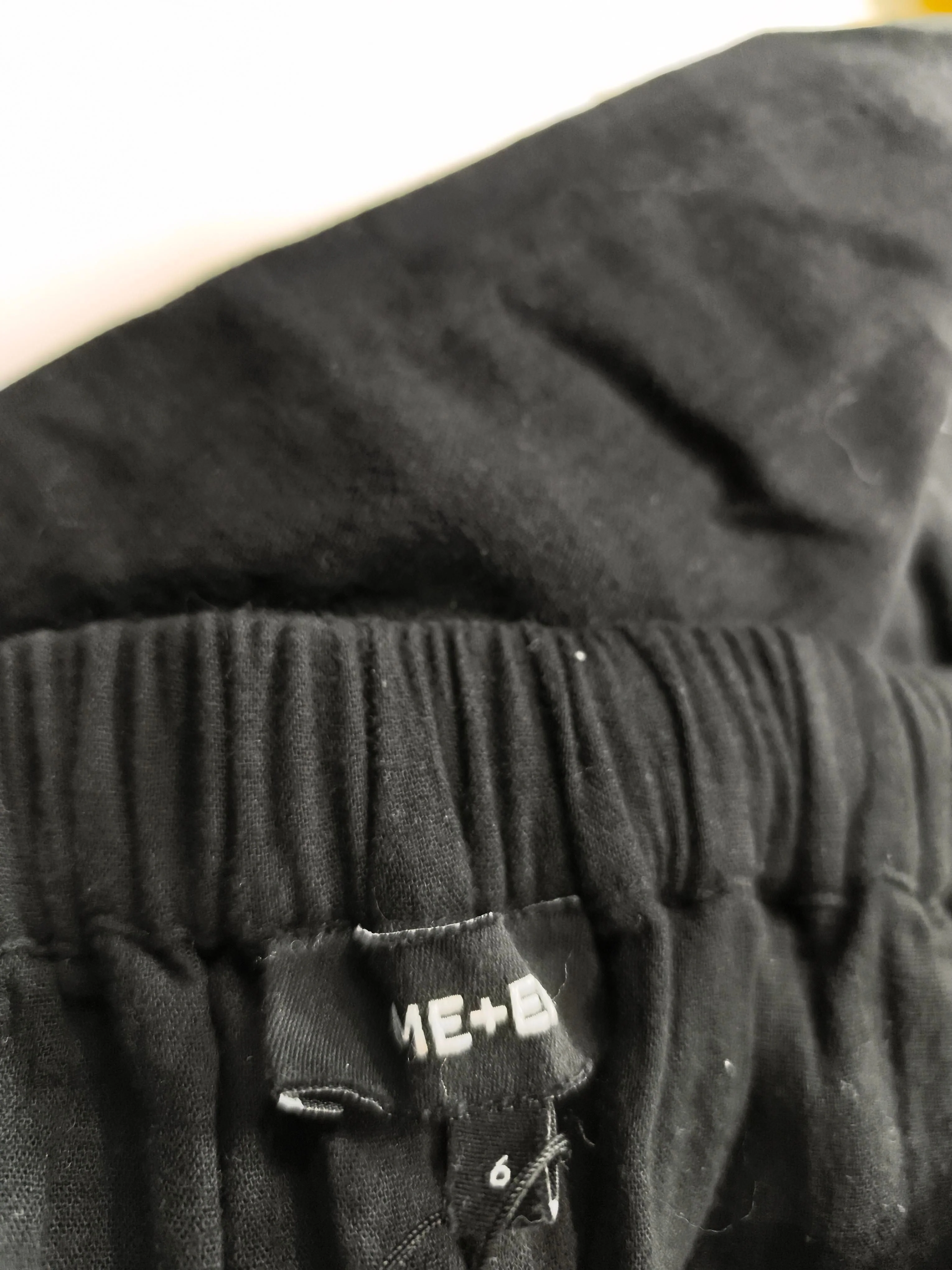 ME+EM Women's Trousers UK 6 Black 100% Cotton Wide-Leg Cropped - Image 5