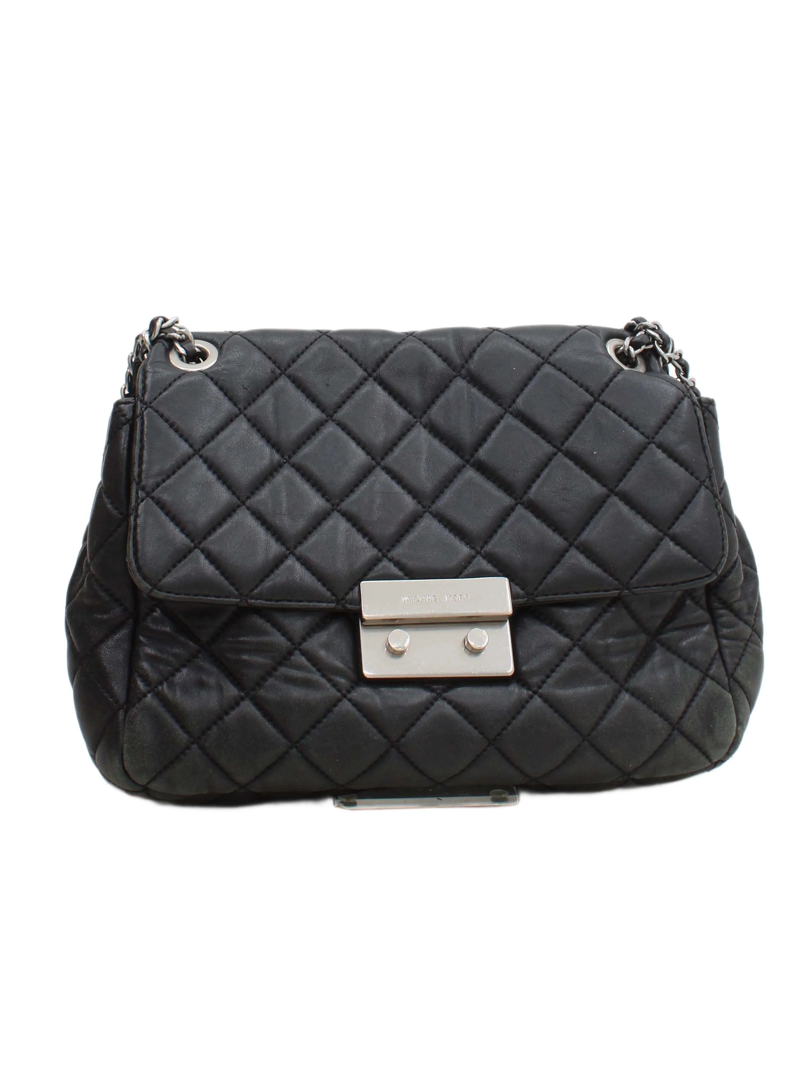 Michael Kors Women's Bag Black 100% Leather Shoulder Bag