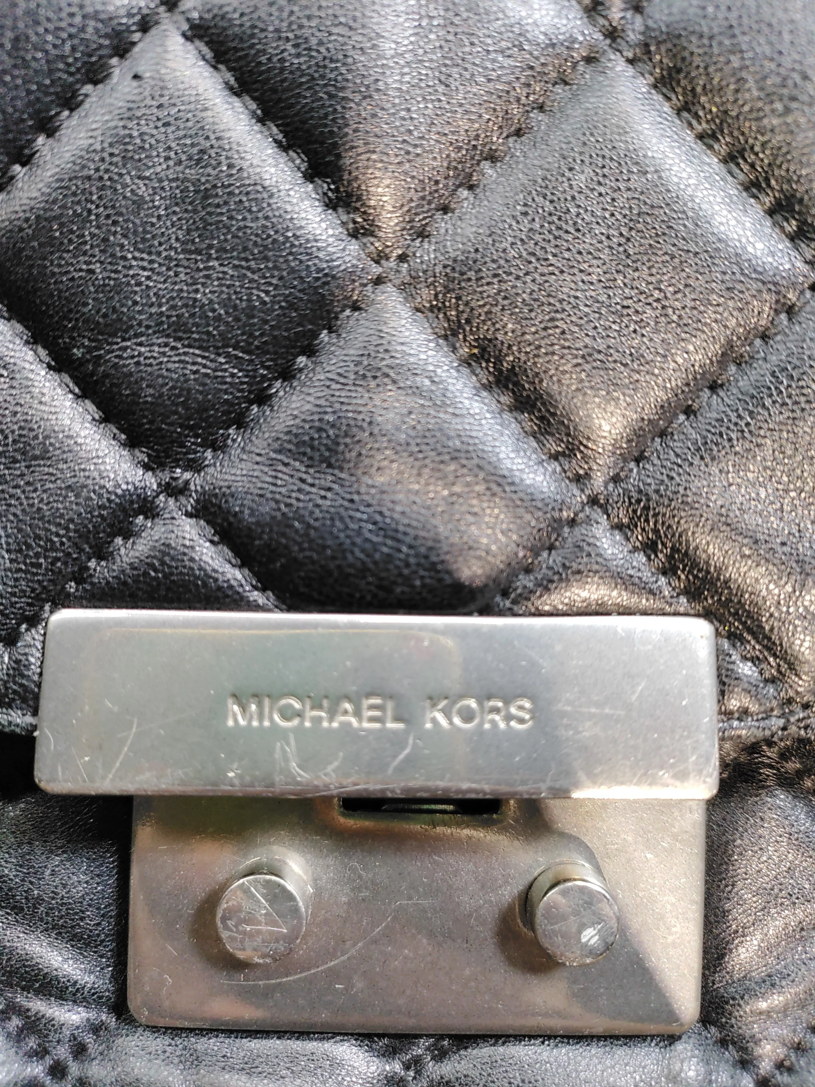 Michael Kors Women's Bag Black 100% Leather Shoulder Bag - Image 6