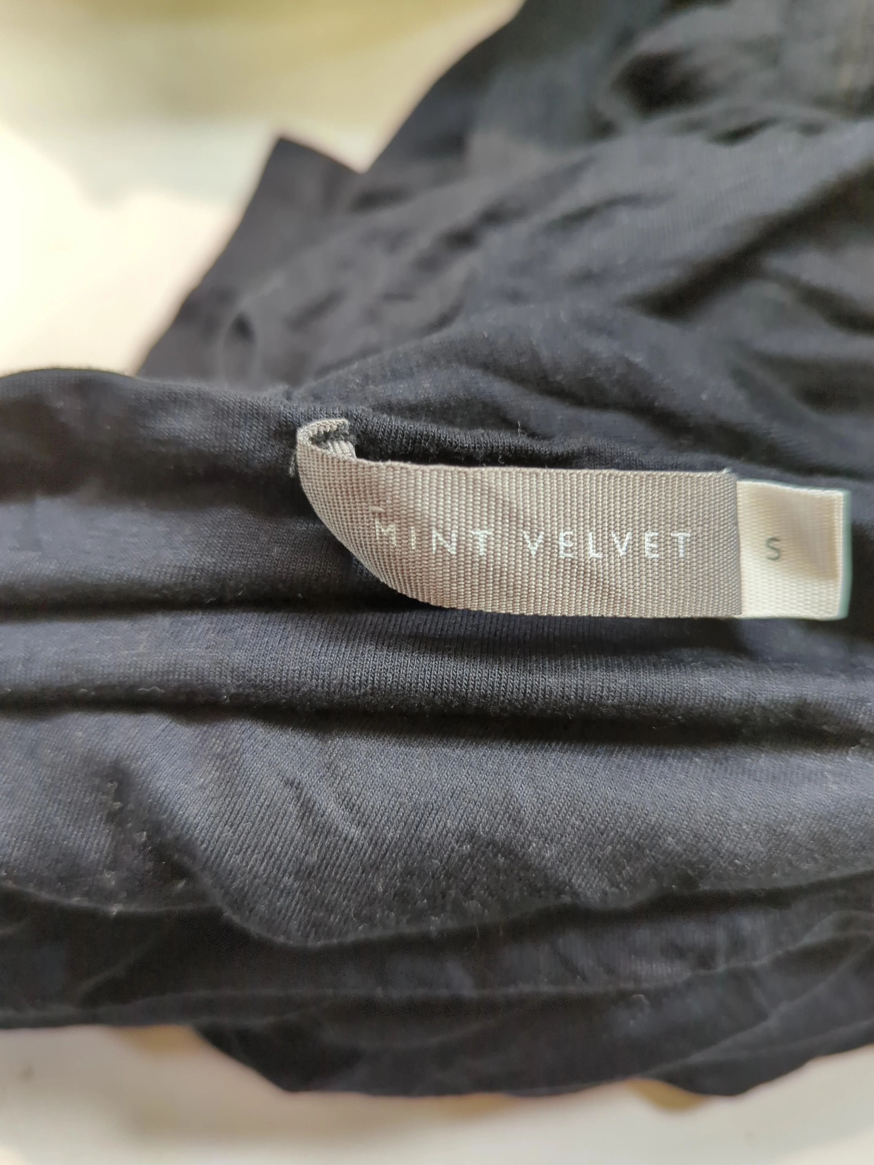 Mint Velvet A-Line Midi Dress S in Black - Image 6