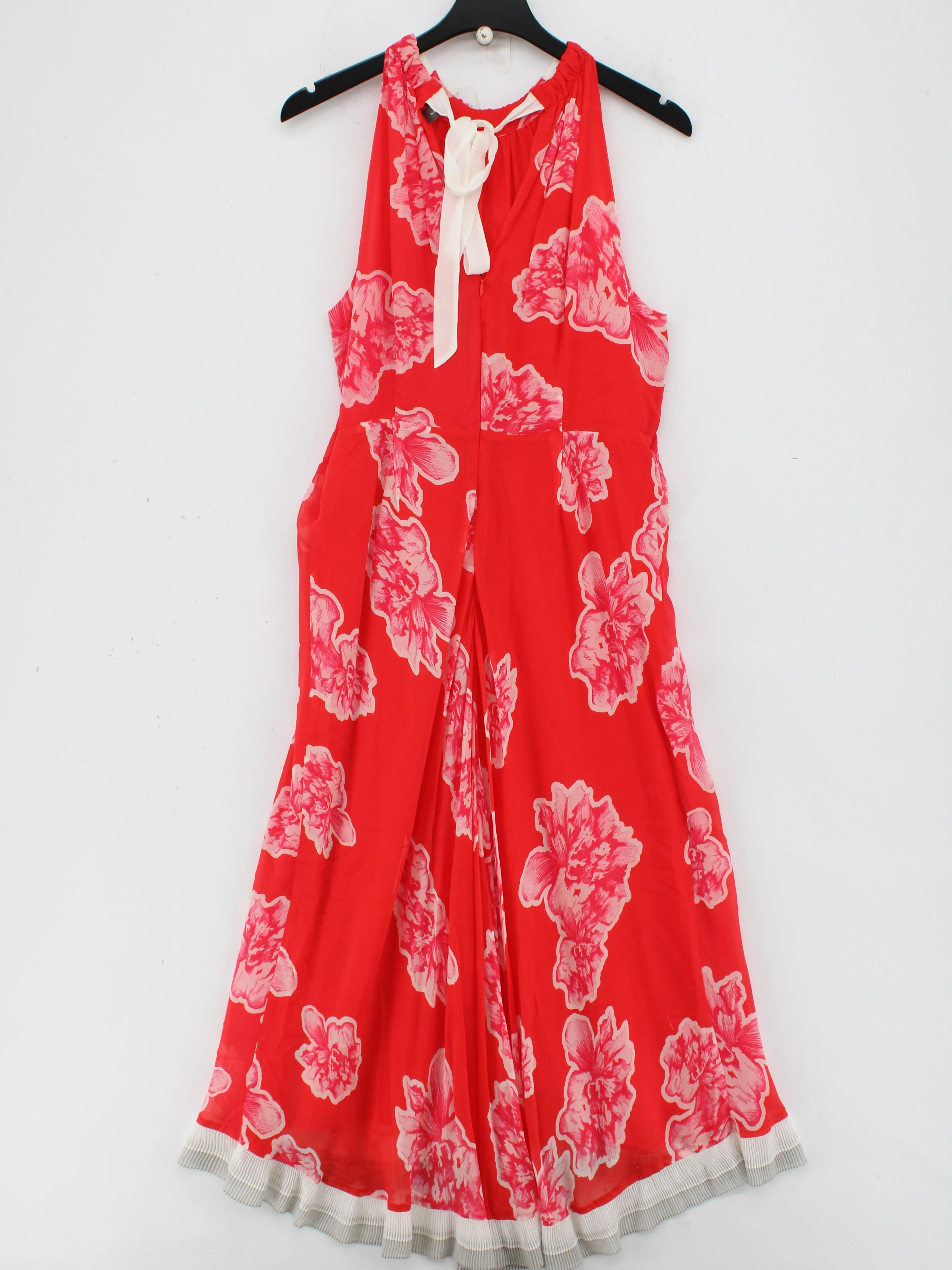 Mint Velvet A-Line Midi Dress UK14 in Red - Image 2