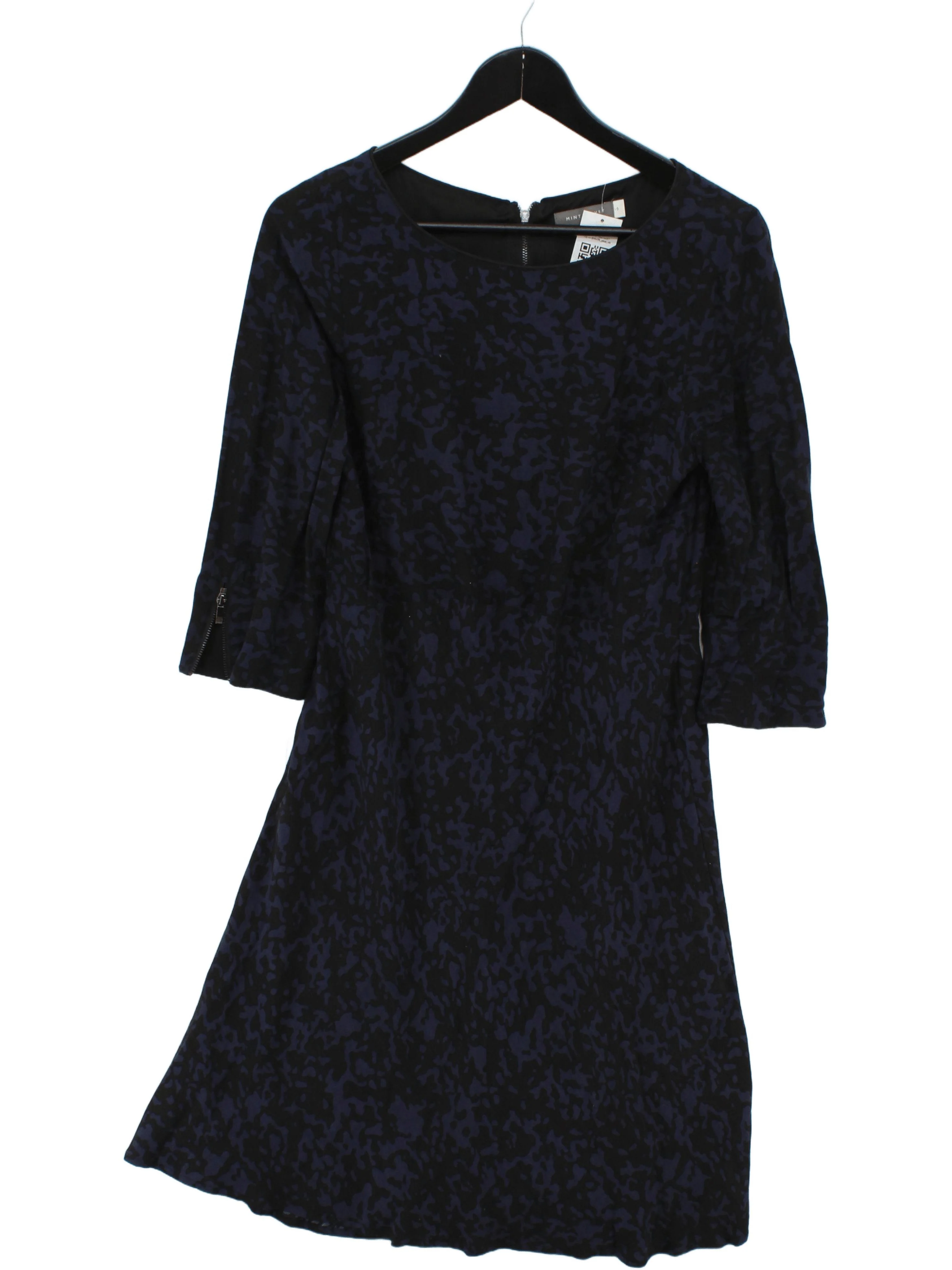 Mint Velvet A-Line Mini Dress UK10 in Black