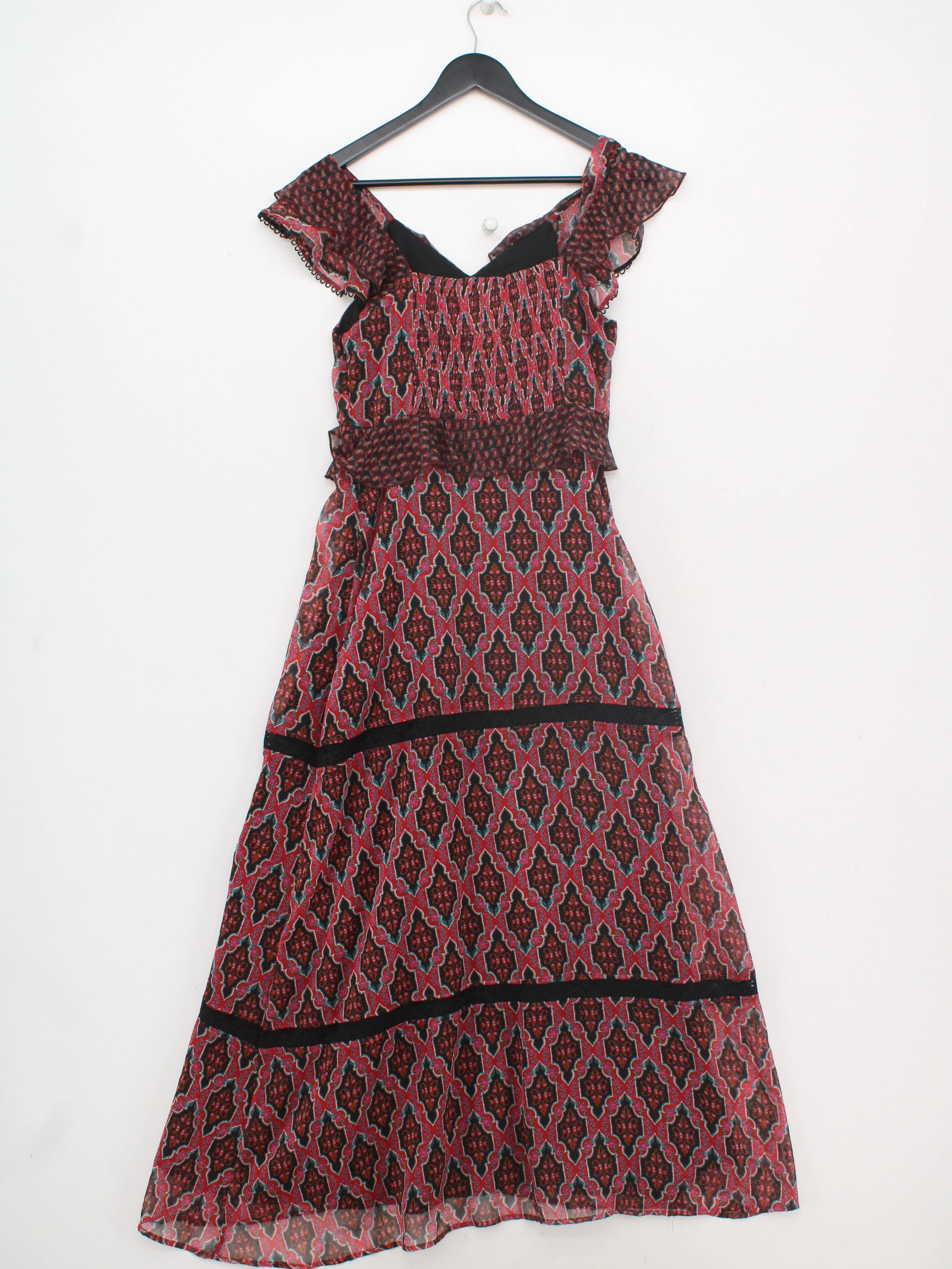 Mint Velvet Maxi Dress UK10 in Multi - Image 2