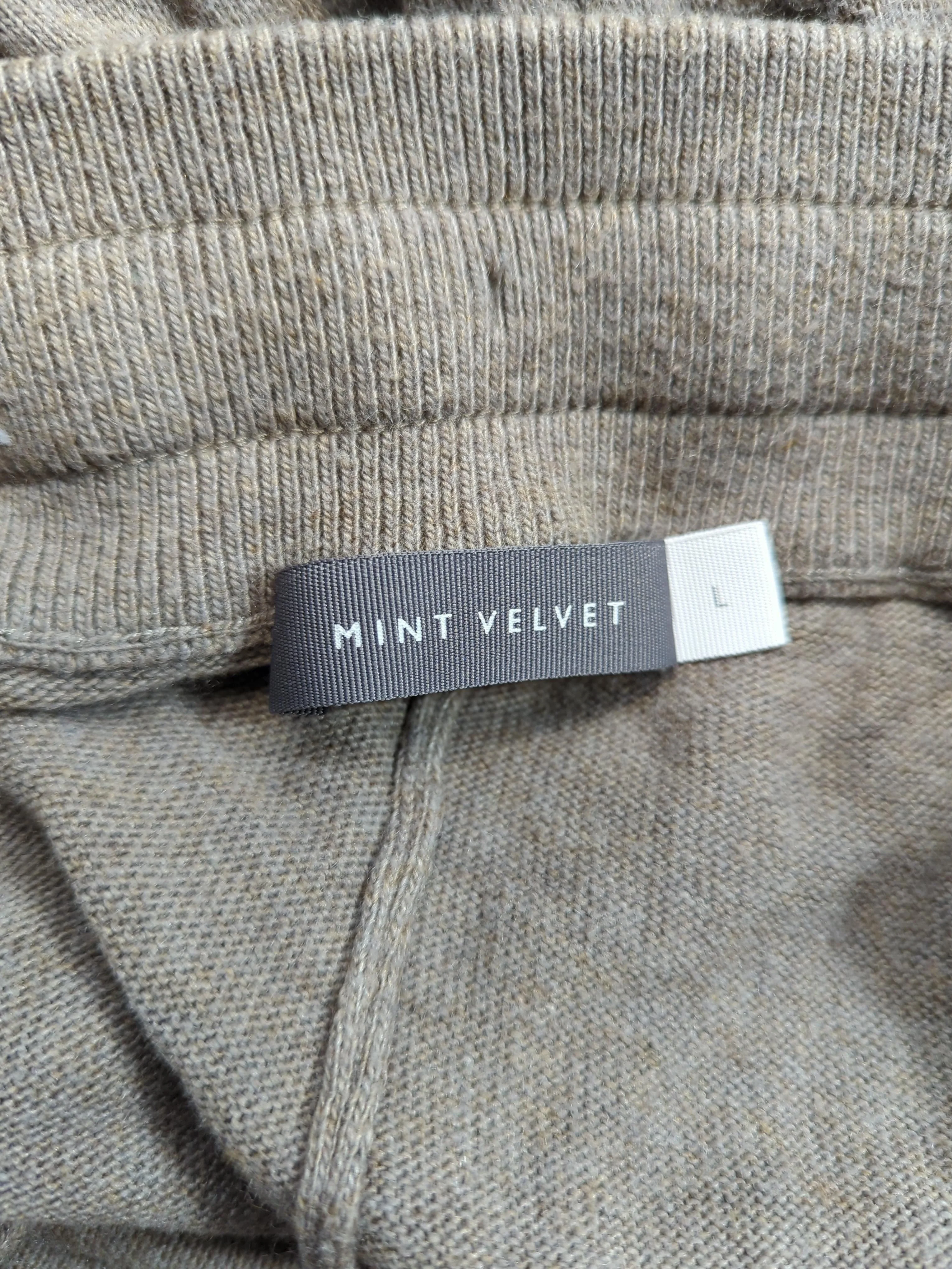 Mint Velvet Men's Sports Bottoms L Tan Cotton - Image 5