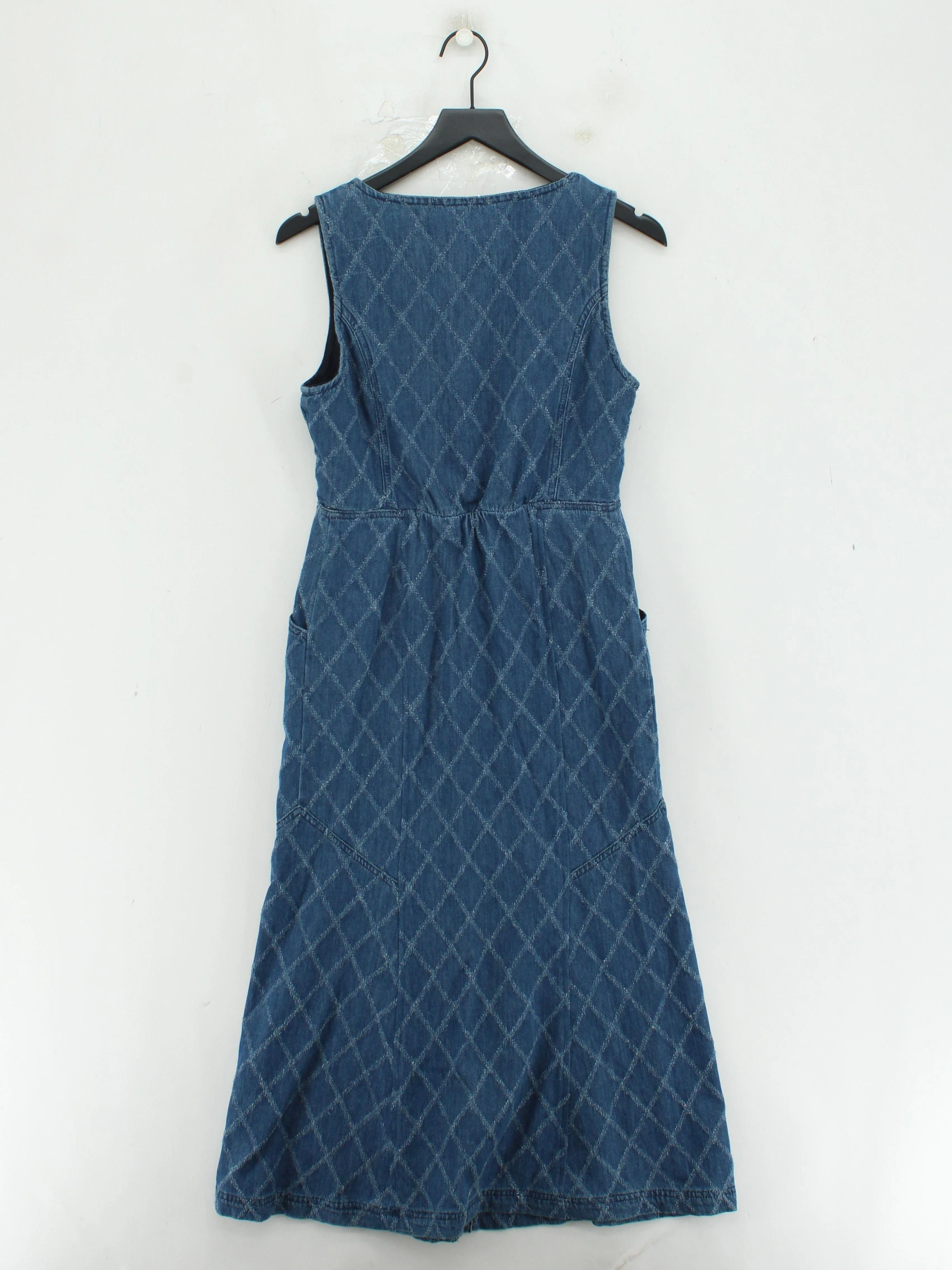 Mint Velvet Pinafore/Dungaree Midi Dress UK12 in Blue - Image 2