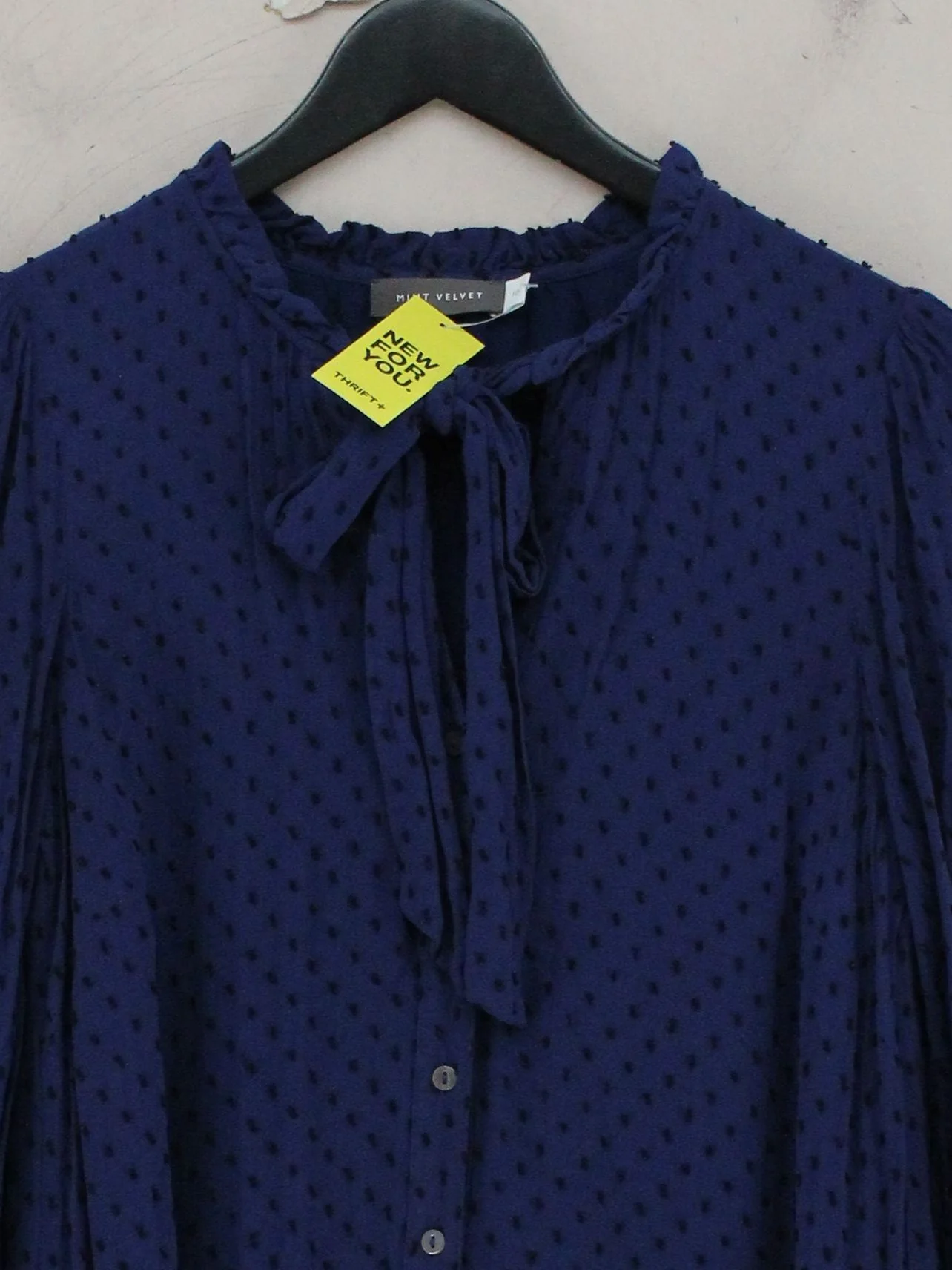 Mint Velvet Shirt Mini Dress UK10 in Blue - Image 3