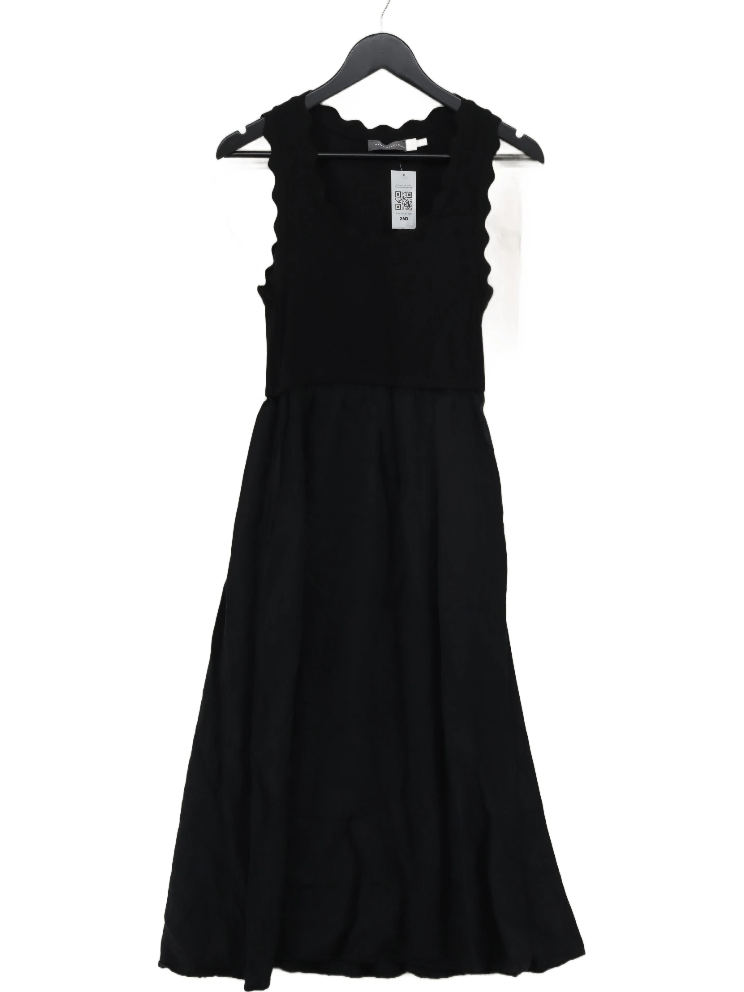 Mint Velvet Tank Midi Dress S in Black